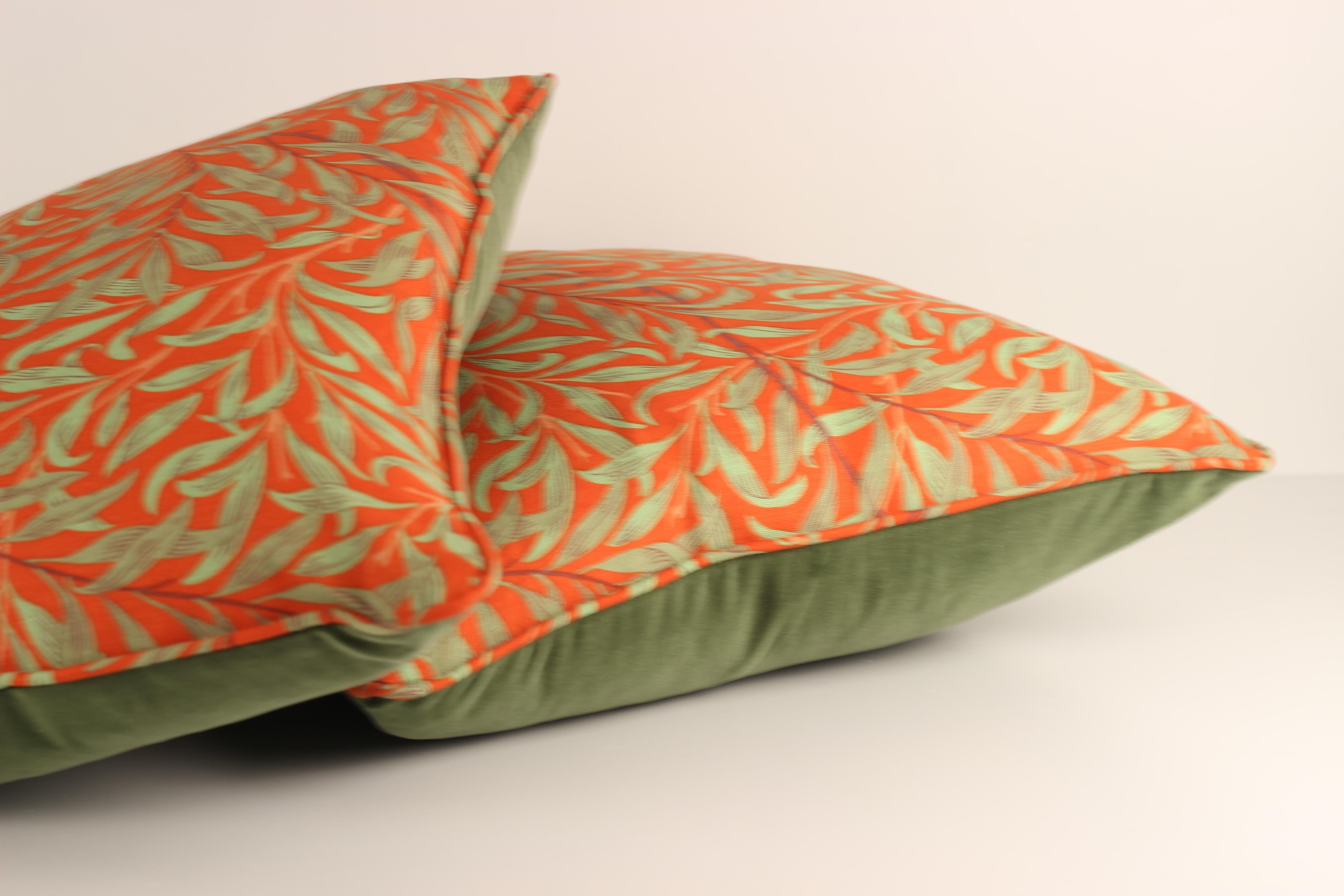 Traversin de style Arts and Crafts avec coussin/ushion rinterprt de William Morris en vente 1