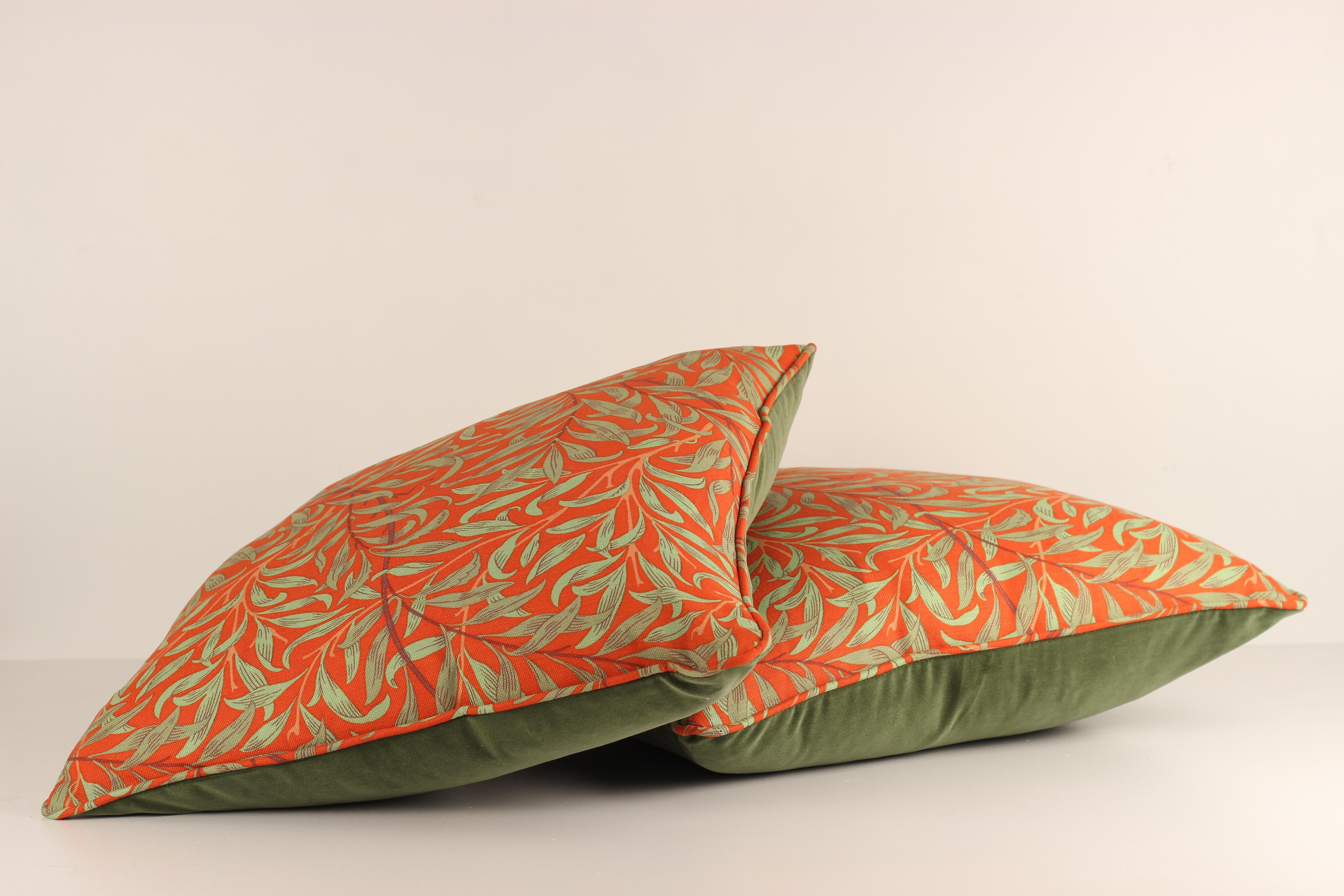 Traversin de style Arts and Crafts avec coussin/ushion rinterprt de William Morris en vente 2