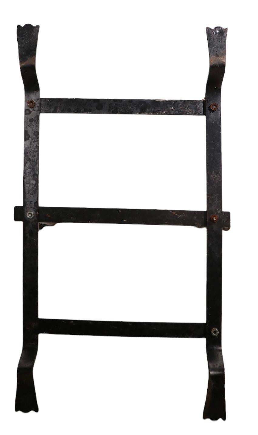 Arts and Crafts Arts & Crafts Style Wrought Iron Fireplace Log Holder  For Sale