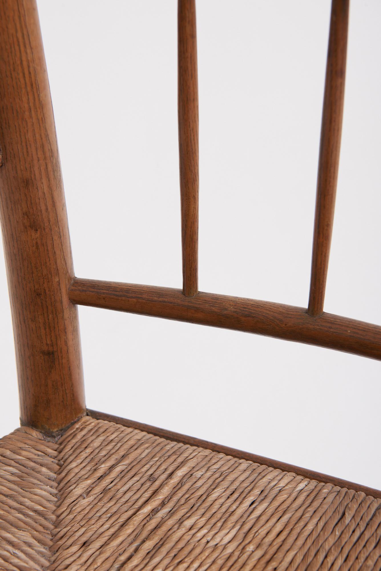 Arts and Crafts Sussex Chair For Sale 10