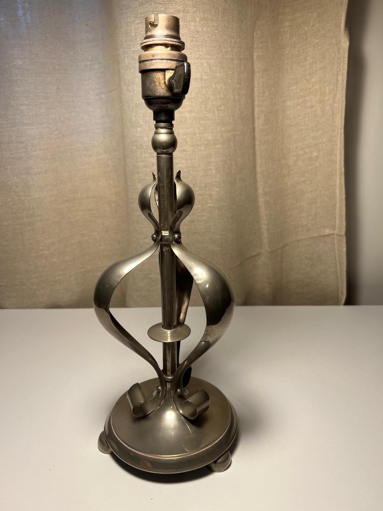 British Arts and Crafts Table Lamp For Sale
