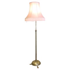 Arts and Crafts Telescopic  Brass Floor Lamp   This lamp is a statuesque piece i