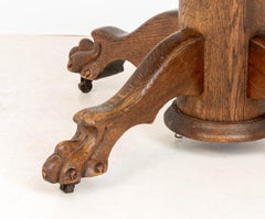 Arts and Crafts Tiger Oak Center Table