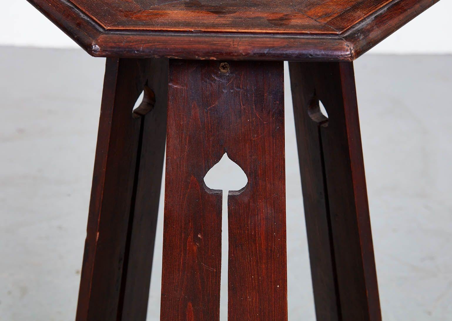English Arts and Crafts Tripod Table