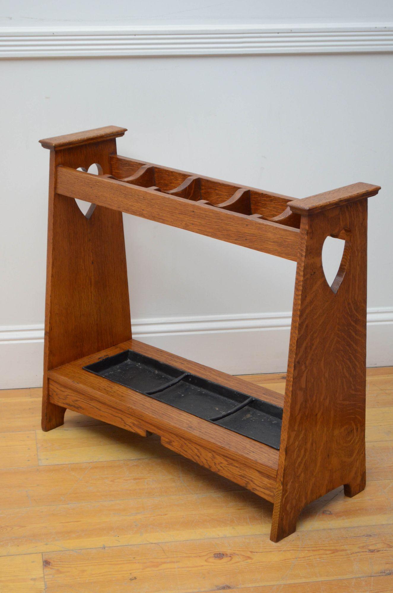 Portaombrelli Arts and Crafts in Oak c1900 in vendita 2
