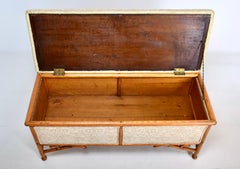 Arts and Crafts Upholstered Bentwood Bench or Trunk