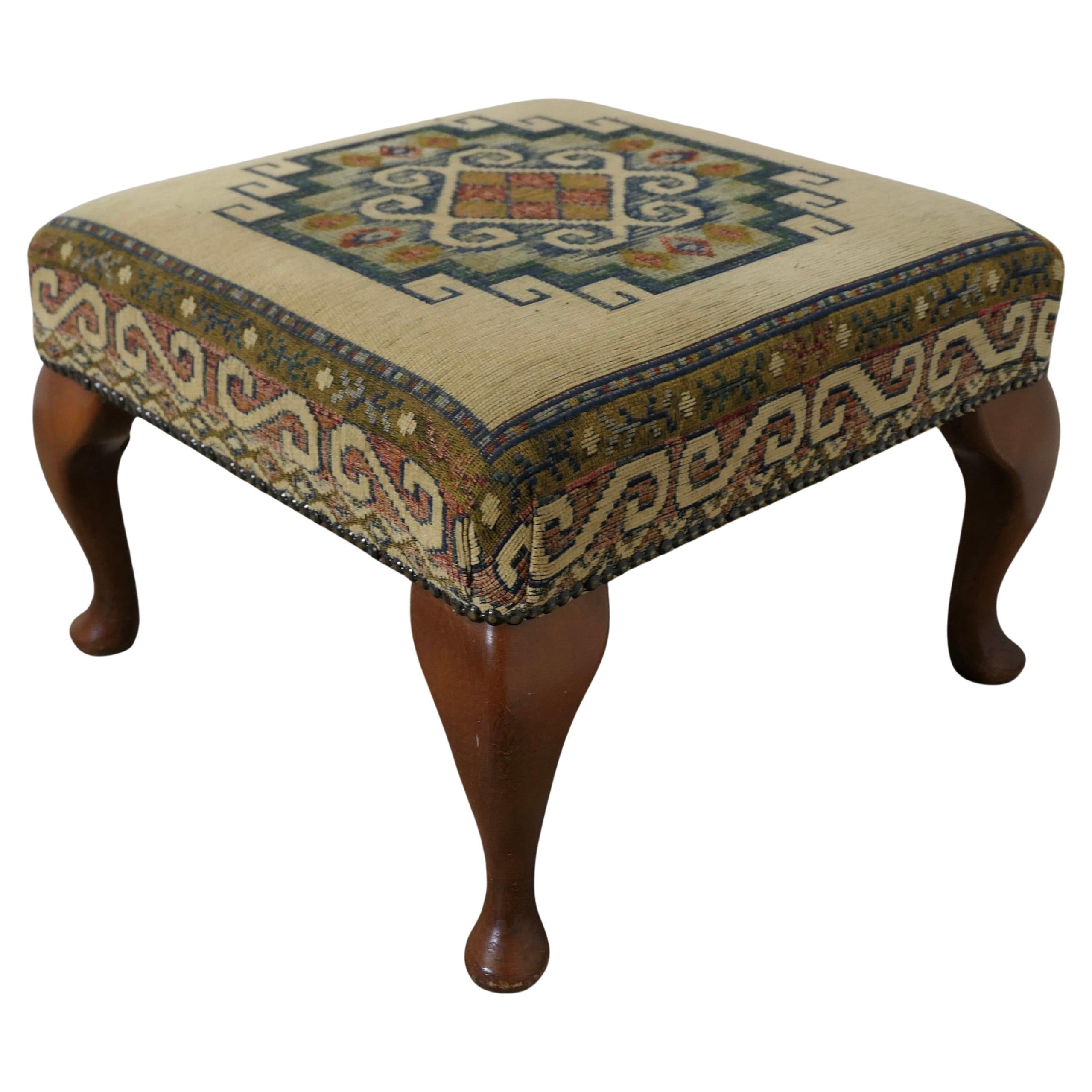 Arts and Crafts Upholstered Foot Stool A Lovely piece For Arts and Crafts Upholstered Foot Stool A Lovely piece For