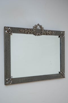 English Arts and Crafts Wall Mirror Hammered Wall Mirror