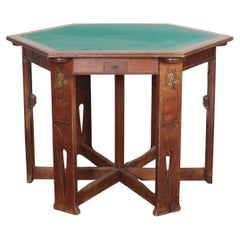 Arts and Crafts Walnut Cards/ Games Table