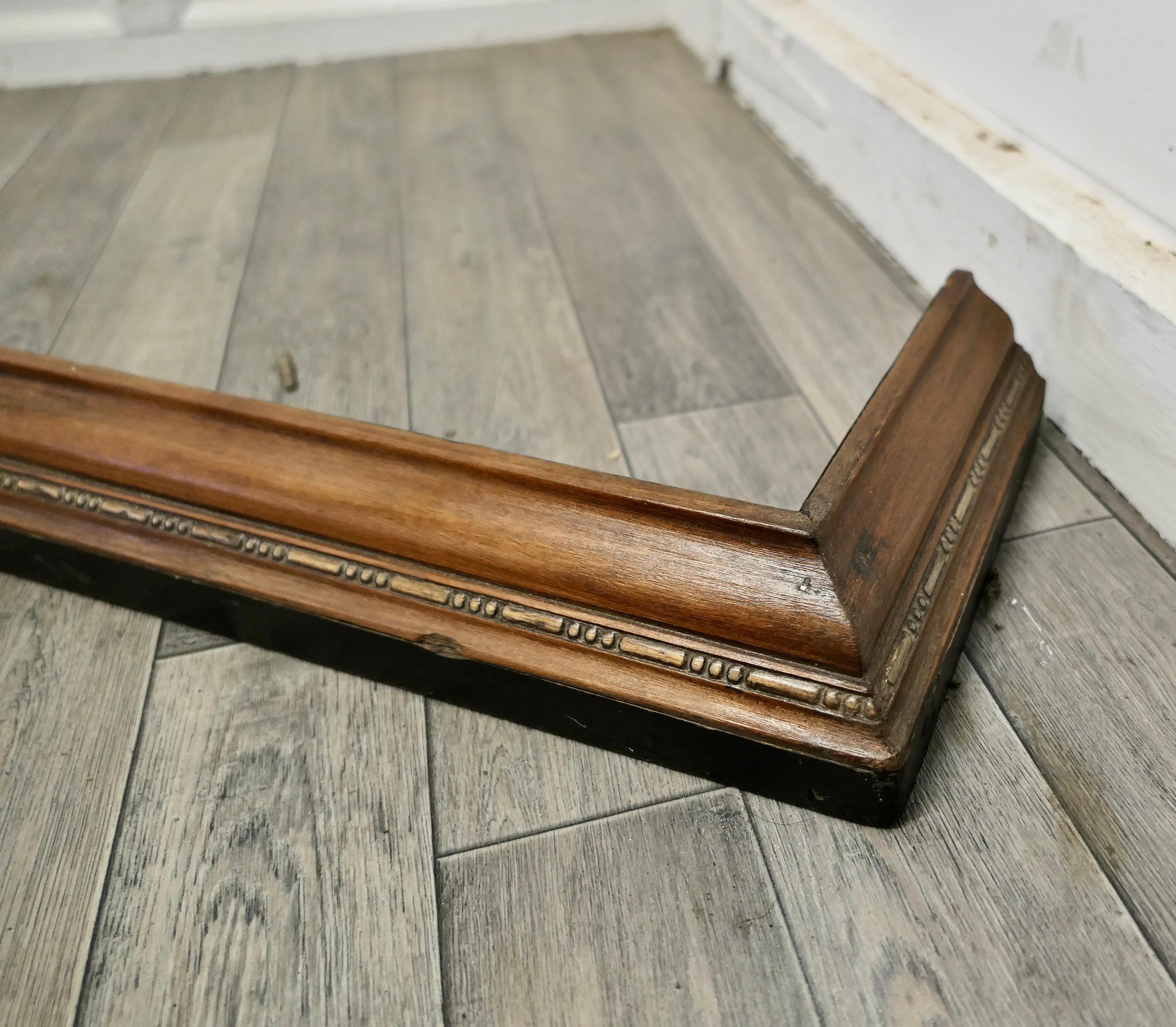 Arts and Crafts walnut Fender, fire surround

This is an attractive solid Walnut Fender it is is carved in the Arts and Crafts style 

The Fender is in good condition, it is 3.5” high, and 48” long and 10” deep, 
TJK65.