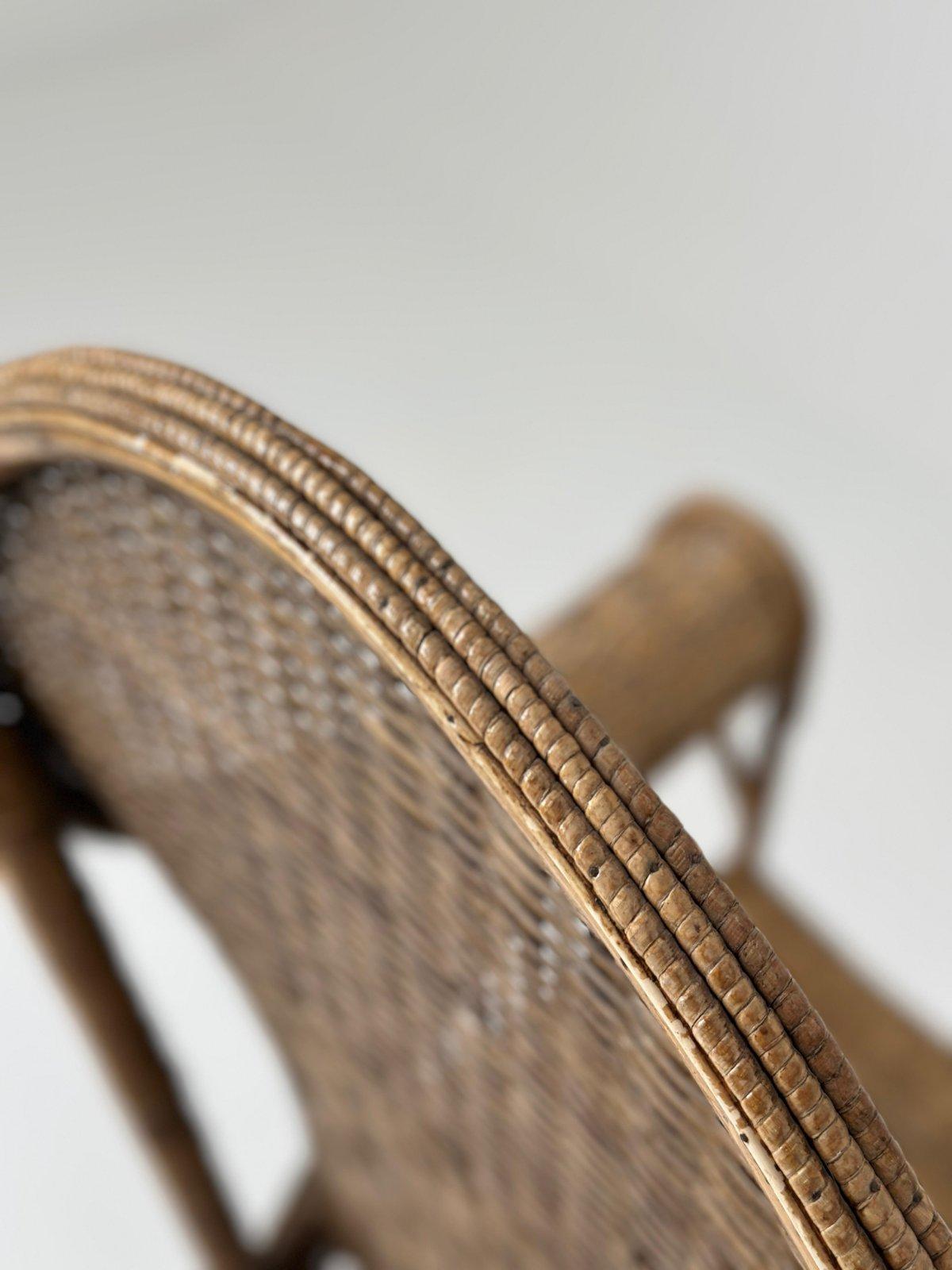 Arts and Crafts Wicker Longue Chair By Dryad and Co UK.1920s For Sale 5