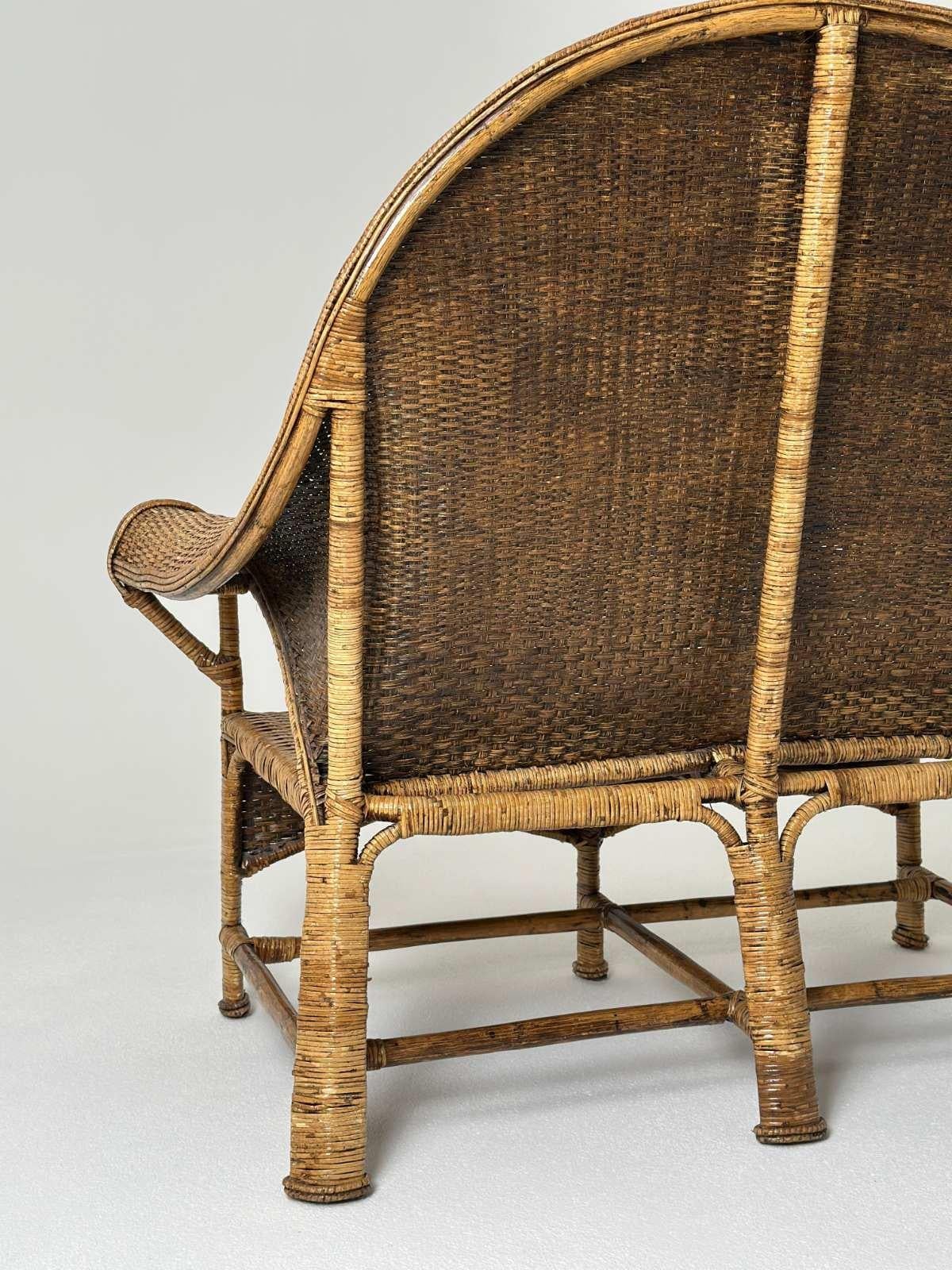 Arts and Crafts Zweisitzer-Sofa aus Korbweide von Dryad and Co.UK 1920er Jahre im Angebot 8