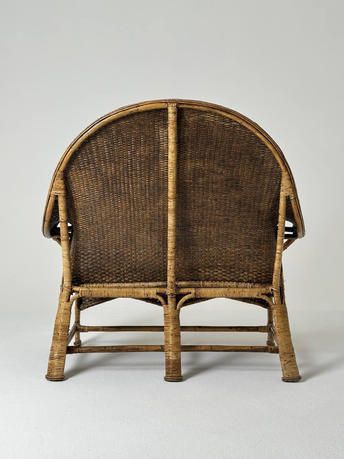 Arts and Crafts Zweisitzer-Sofa aus Korbweide von Dryad and Co.UK 1920er Jahre (Viktorianisch) im Angebot