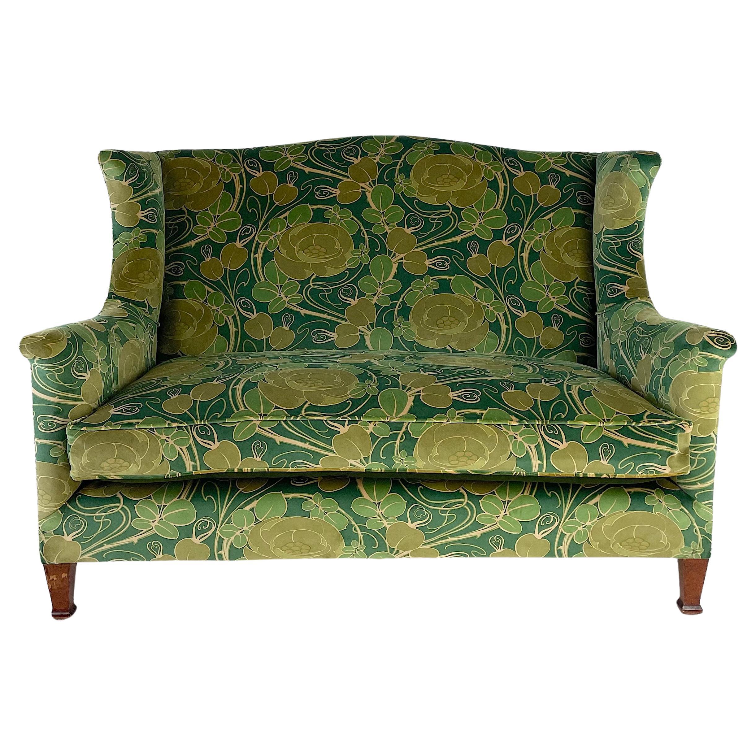 Arts And Crafts Wing Back Settee