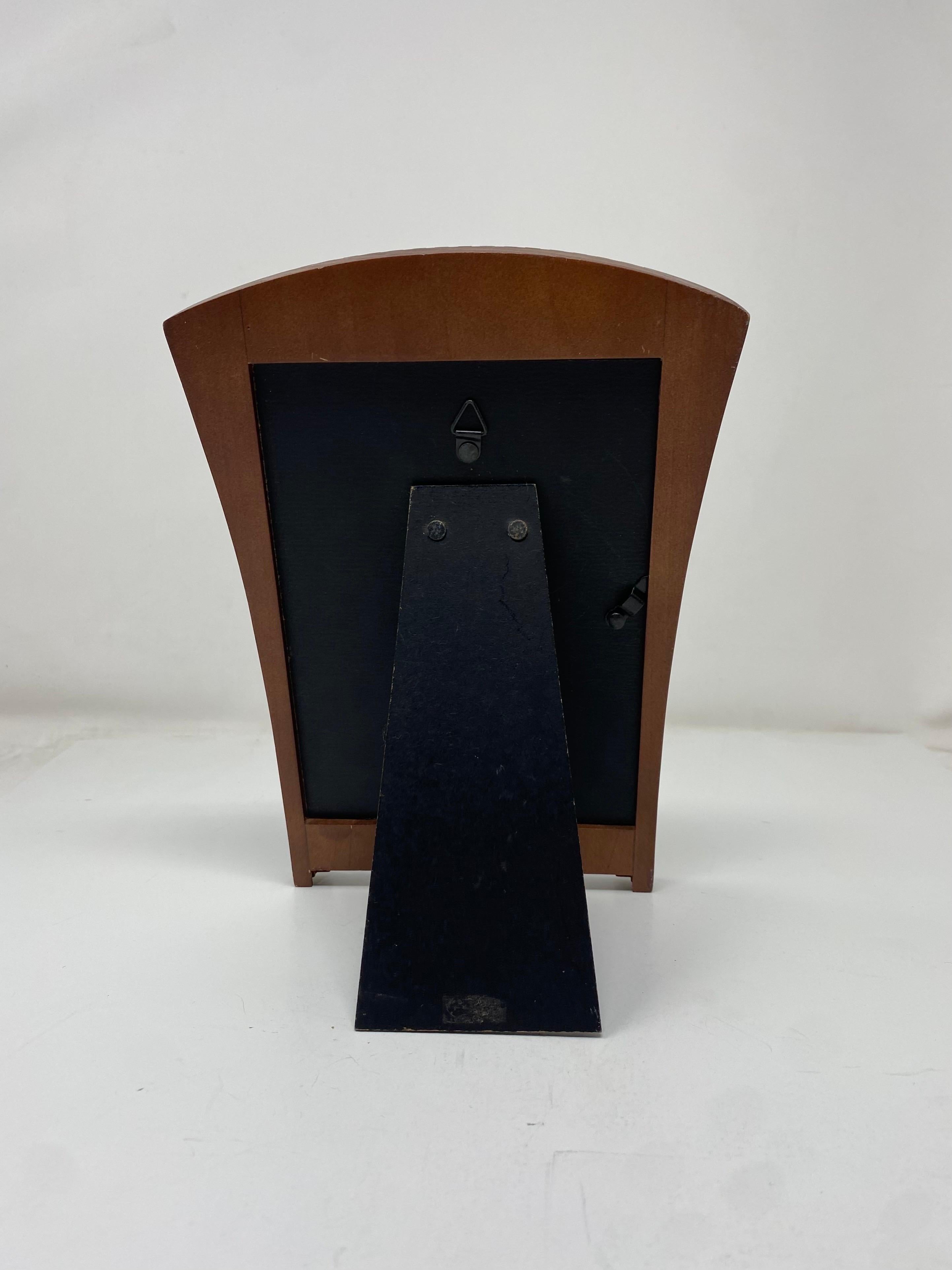 Hand-Crafted Arts and Crafts Wood Photo Frame in the Style of Michael Graves For Sale