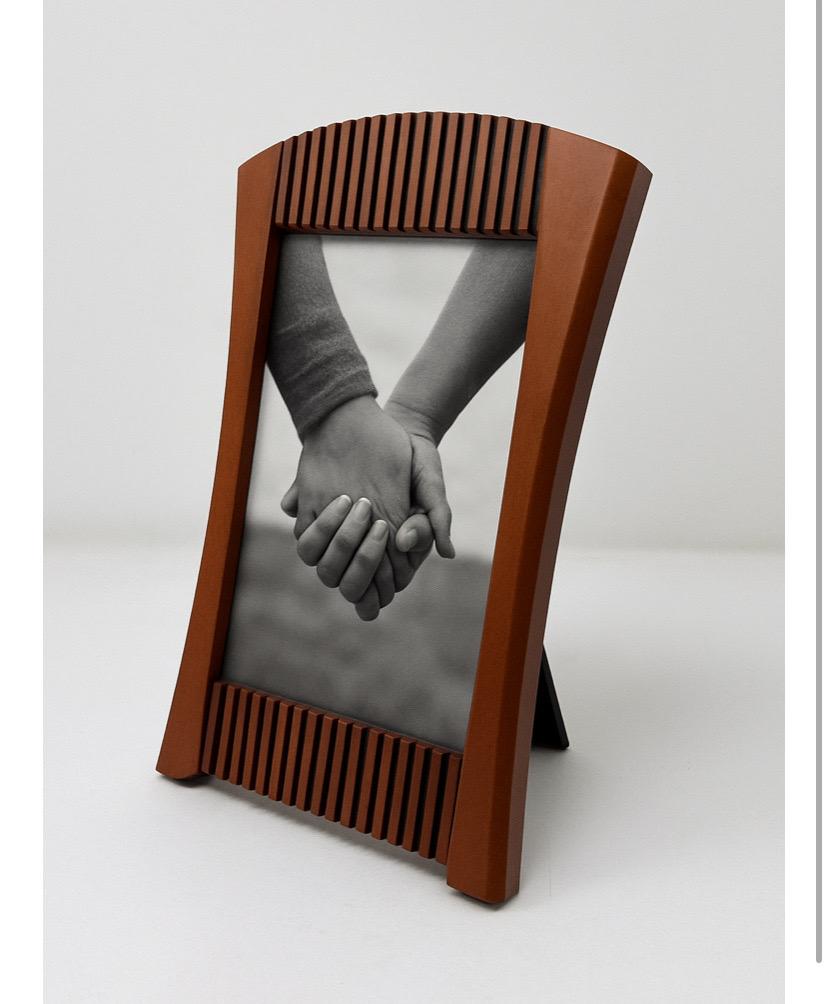 Contemporary Arts and Crafts Wood Photo Frame in the Style of Michael Graves For Sale