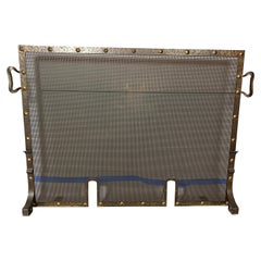 Arts & Crafts Wrought Iron Fire Screen