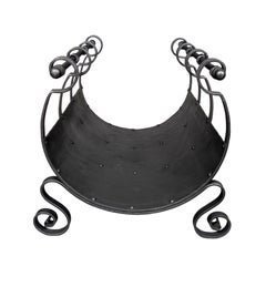 Arts And Crafts Wrought Iron Log Holder