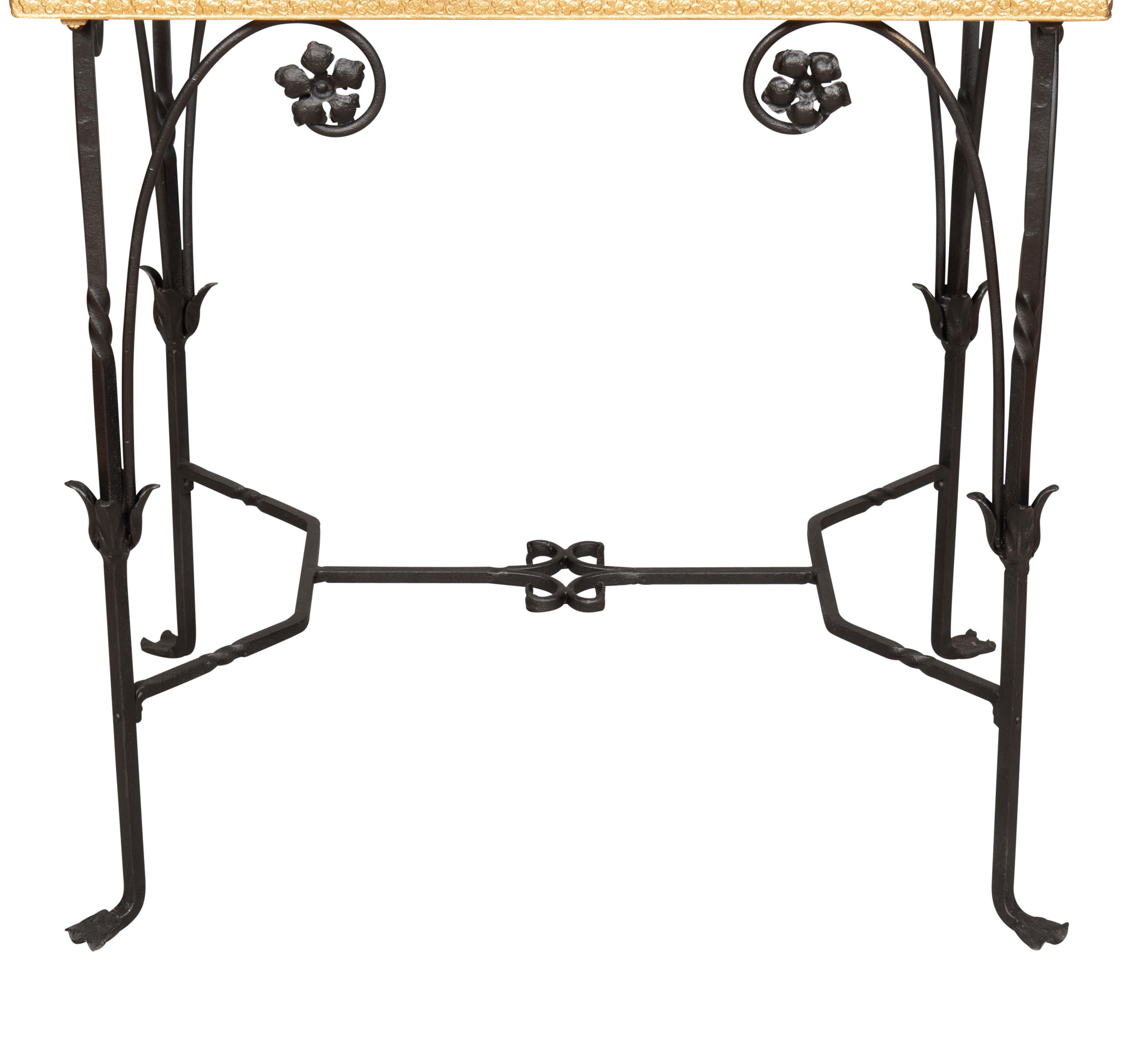 Arts and Crafts Wrought Iron Table 8