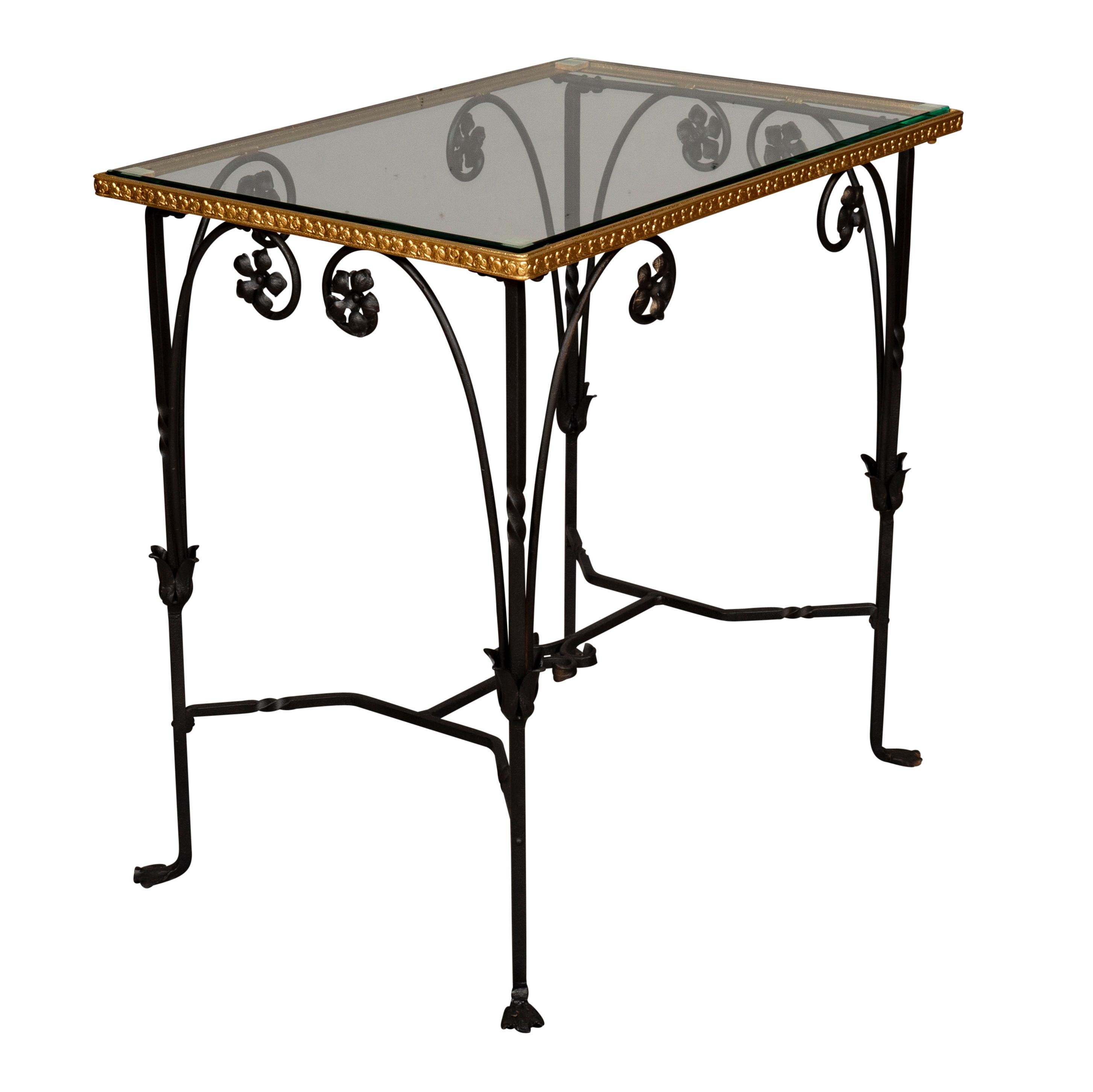 Early 20th Century Arts and Crafts Wrought Iron Table