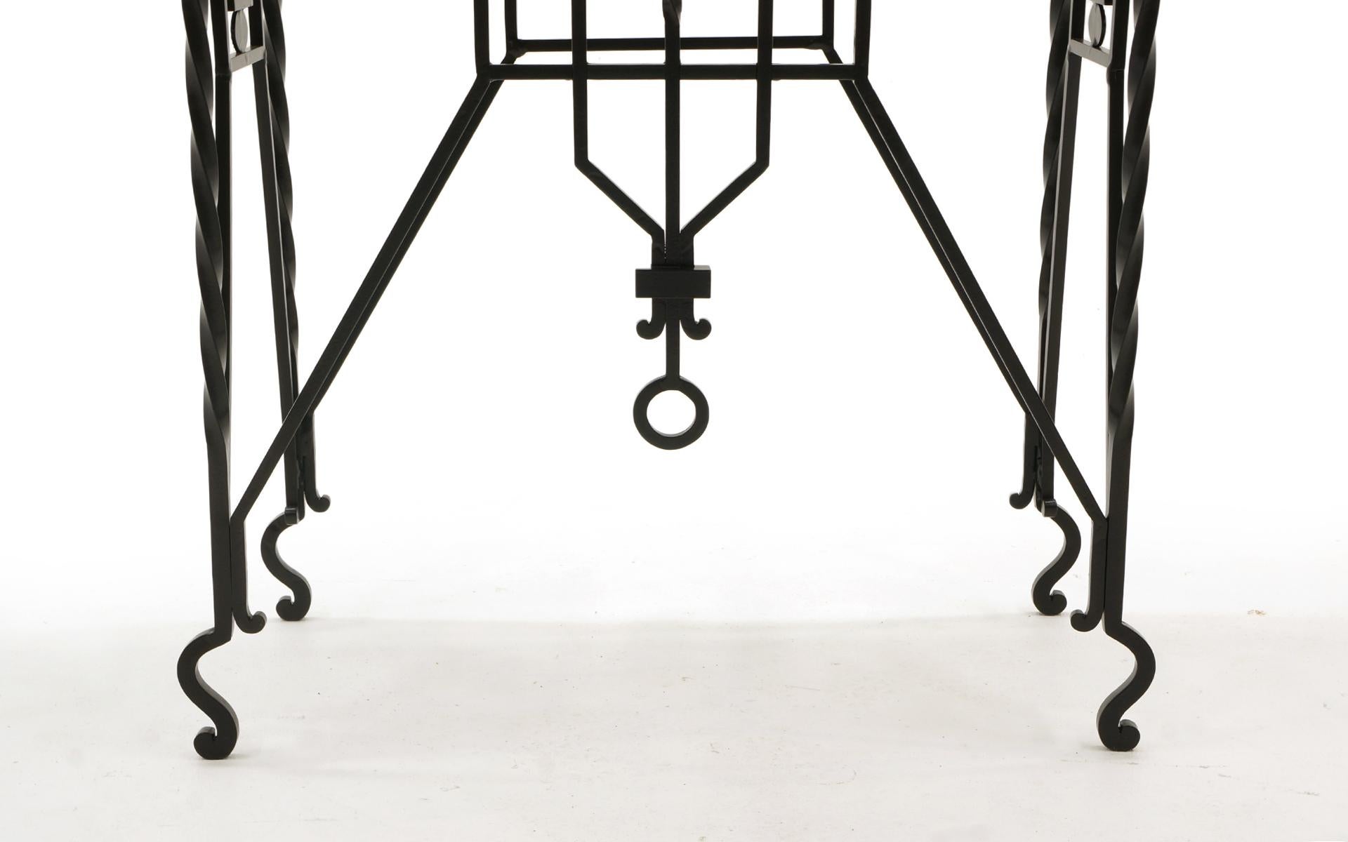 wrought iron serving table