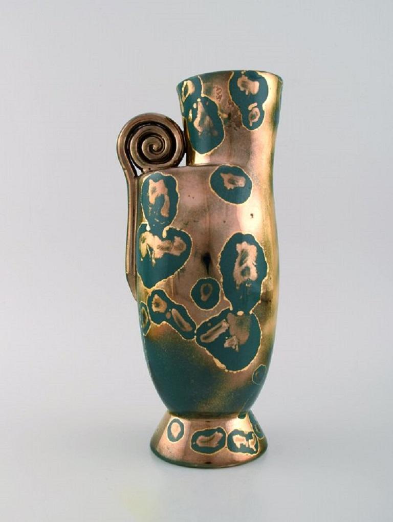 Arts Ceram Grand Feu, France, Vase / Pitcher in Glazed Stoneware, 1920's In Excellent Condition For Sale In Copenhagen, DK