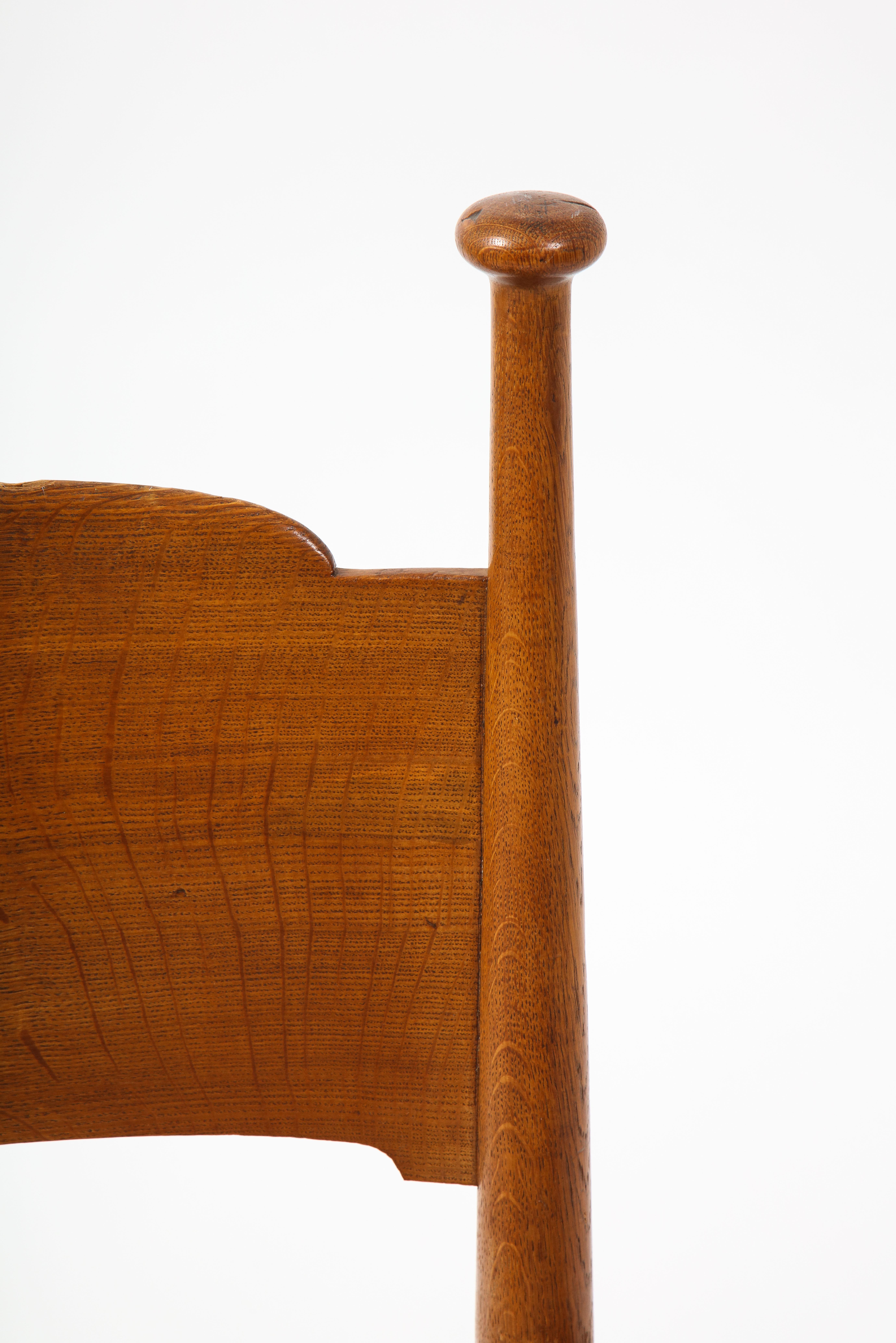  EG Punnets & Williams Arts & Craft-Stuhl mit Binsensitz, England 1910er Jahre im Zustand „Gut“ im Angebot in New York, NY