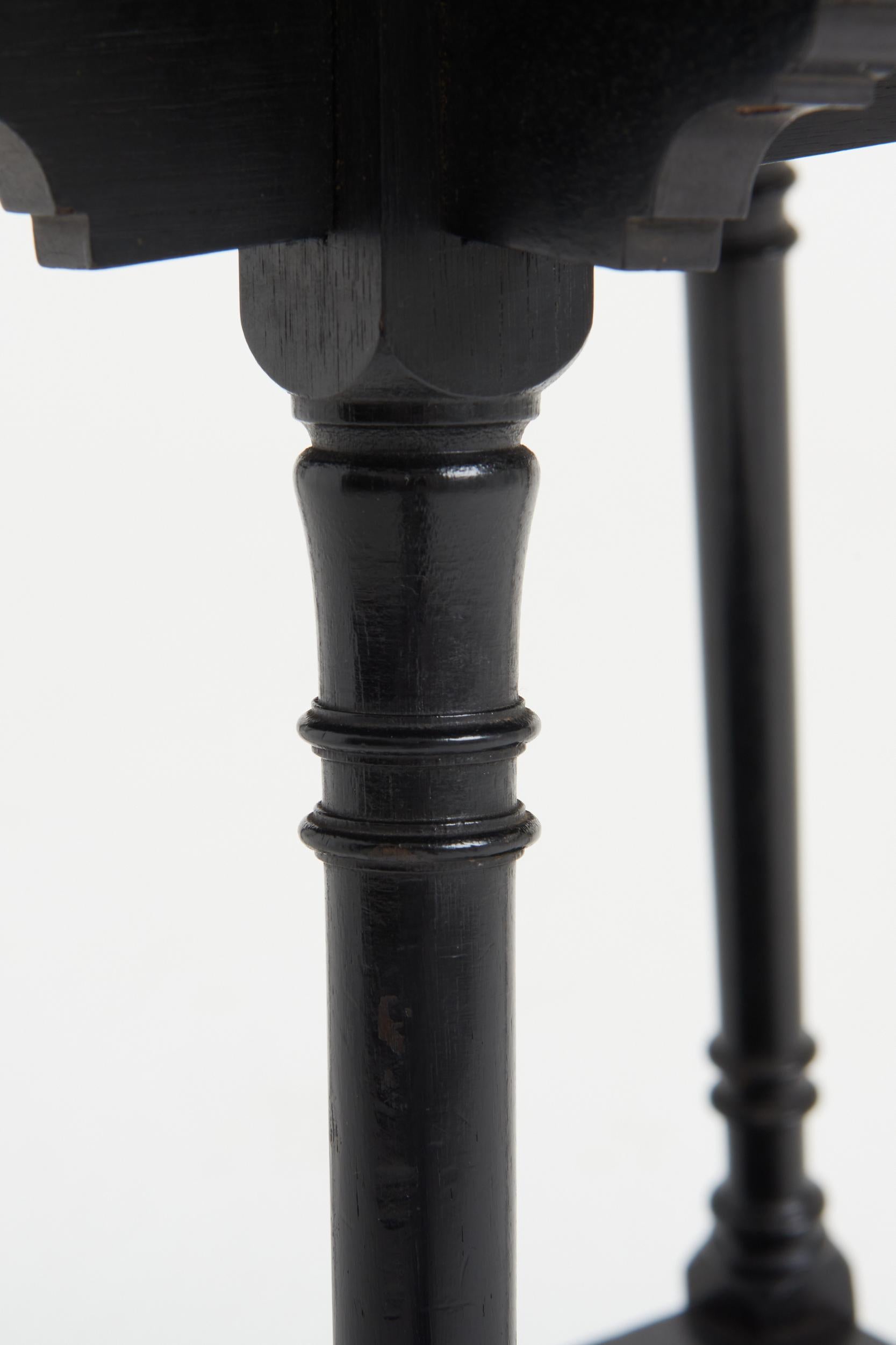 Arts and Crafts Arts & Craft Ebonised Side Table