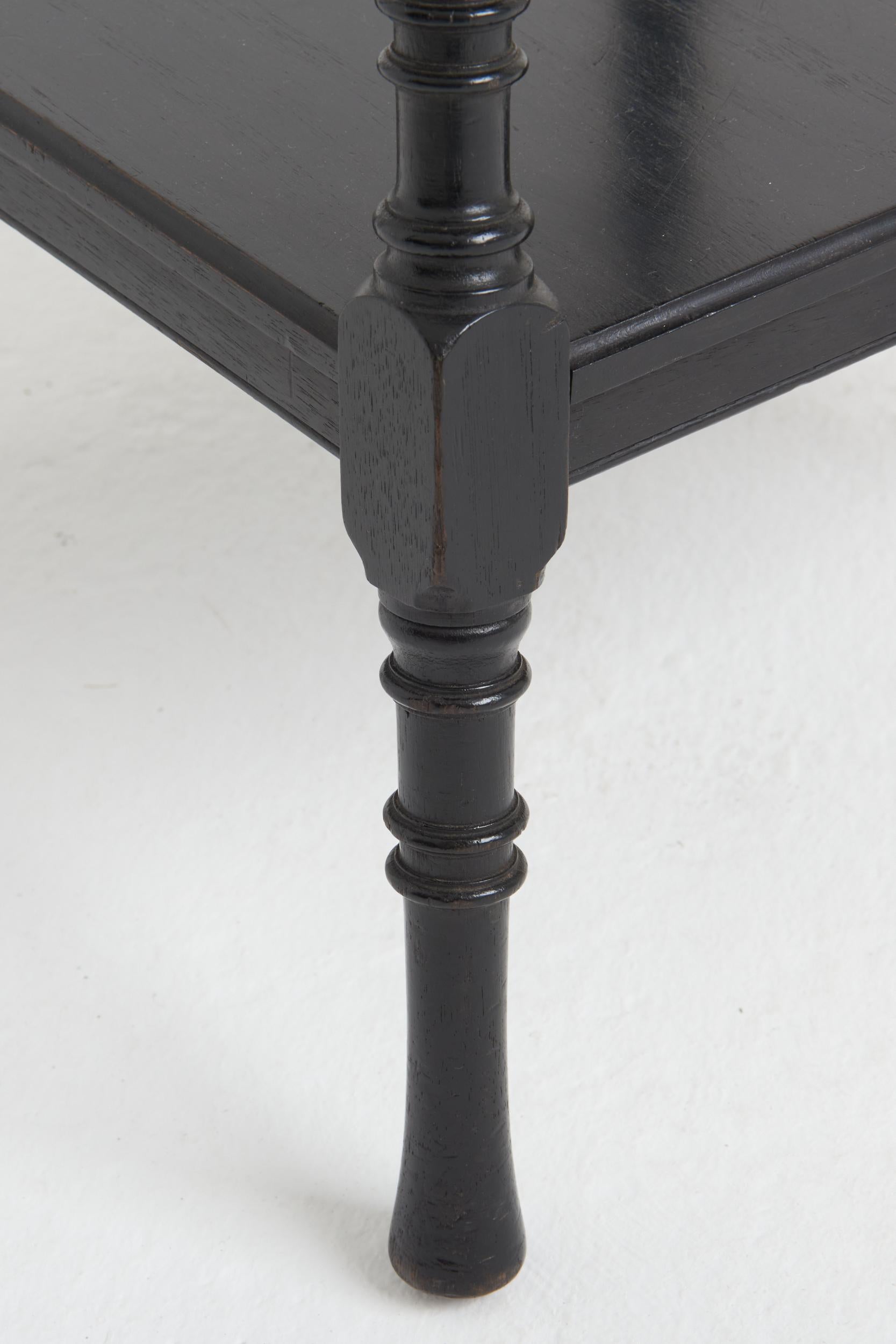 Ebonized Arts & Craft Ebonised Side Table