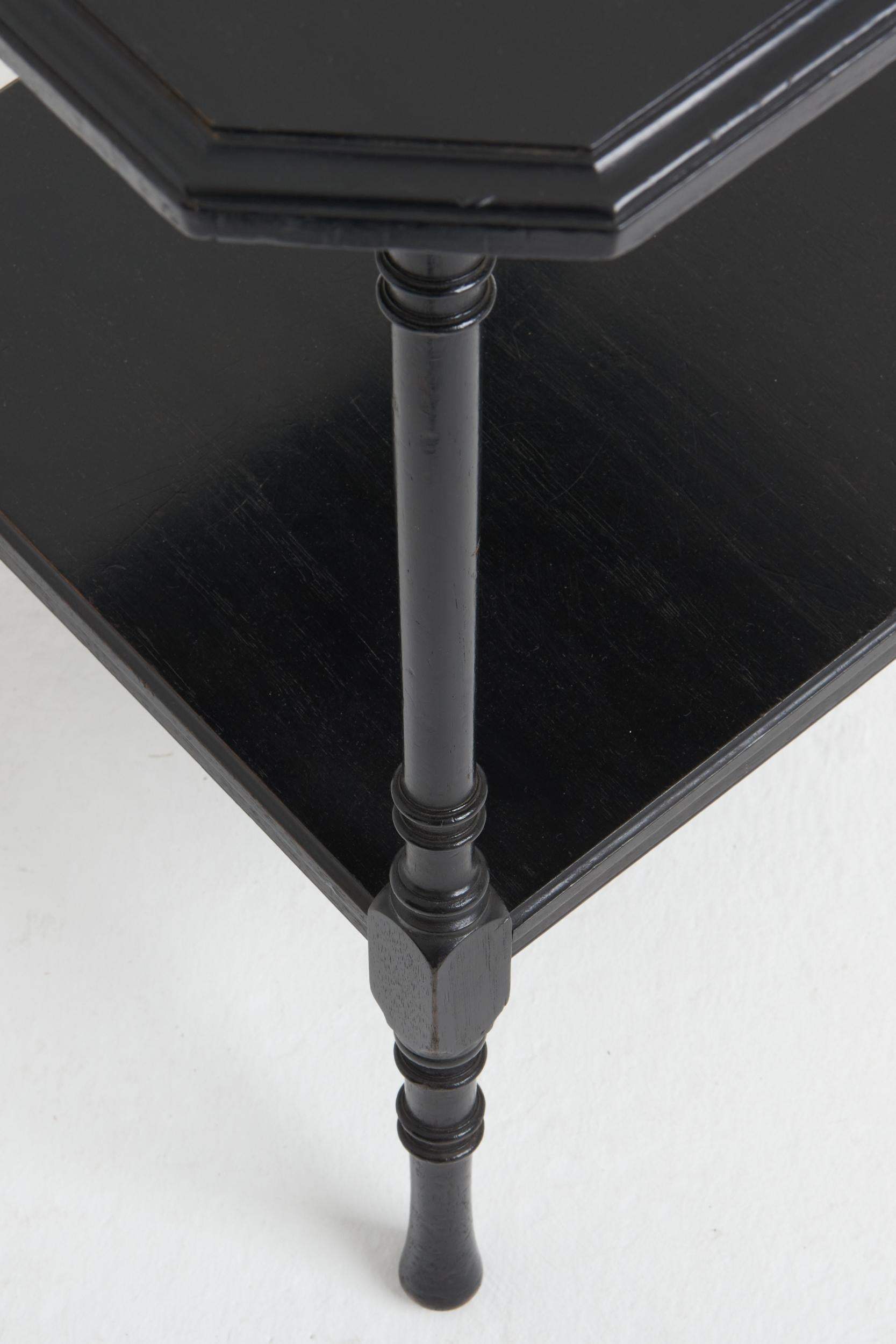 Ebonized Arts & Craft Ebonised Side Table