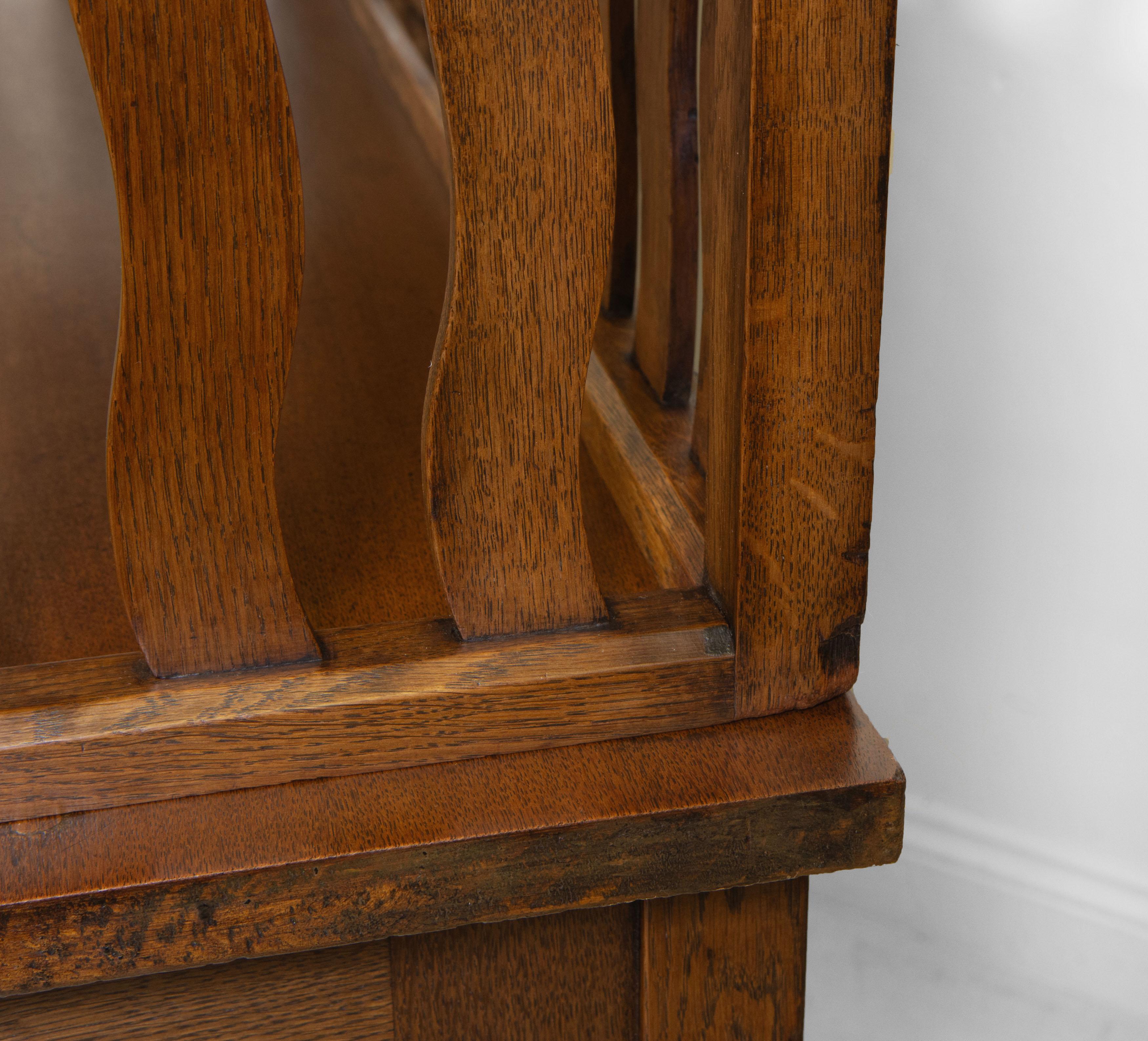 Arts & Craft Oak Sideboard Cabinet Liberty & Co Style Circa 1900 6