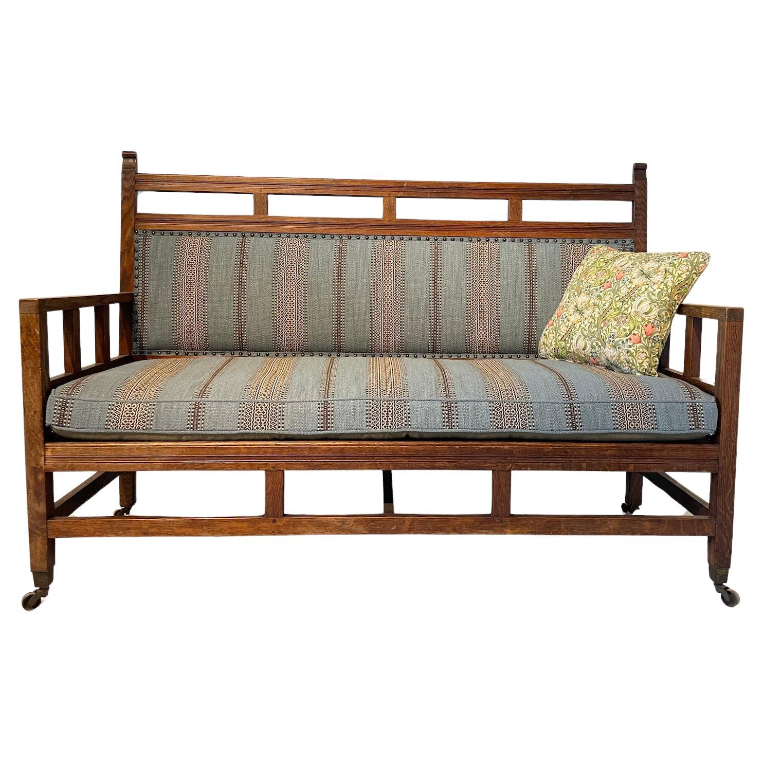 Arts & Crafts Anglo-Japanese Settee For Sale