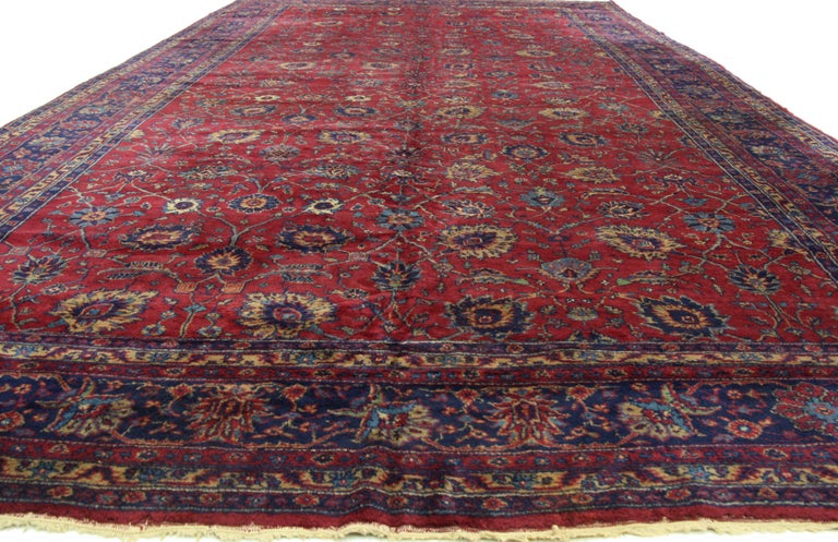 Antique Turkish Sparta Palace Size Rug with Luxe Regency Venetian Style ...
