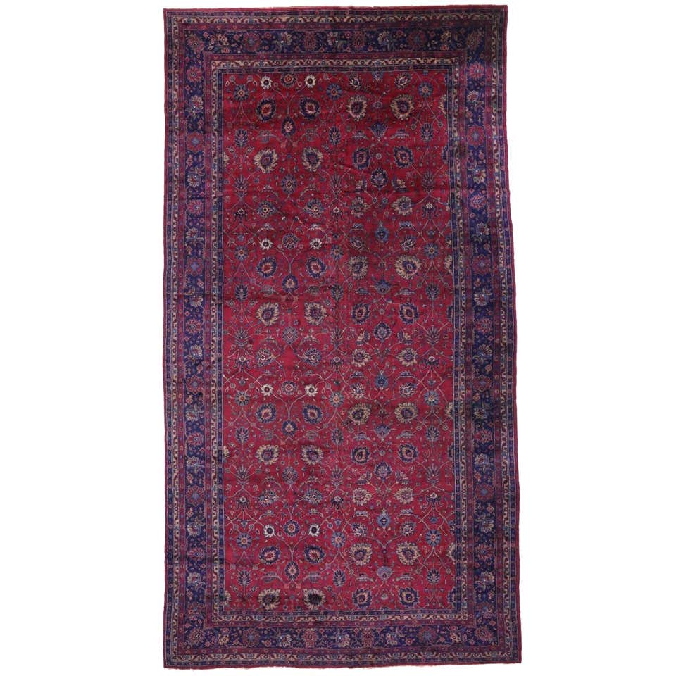 Antique Turkish Sparta Palace Size Rug with Luxe Regency Venetian Style ...