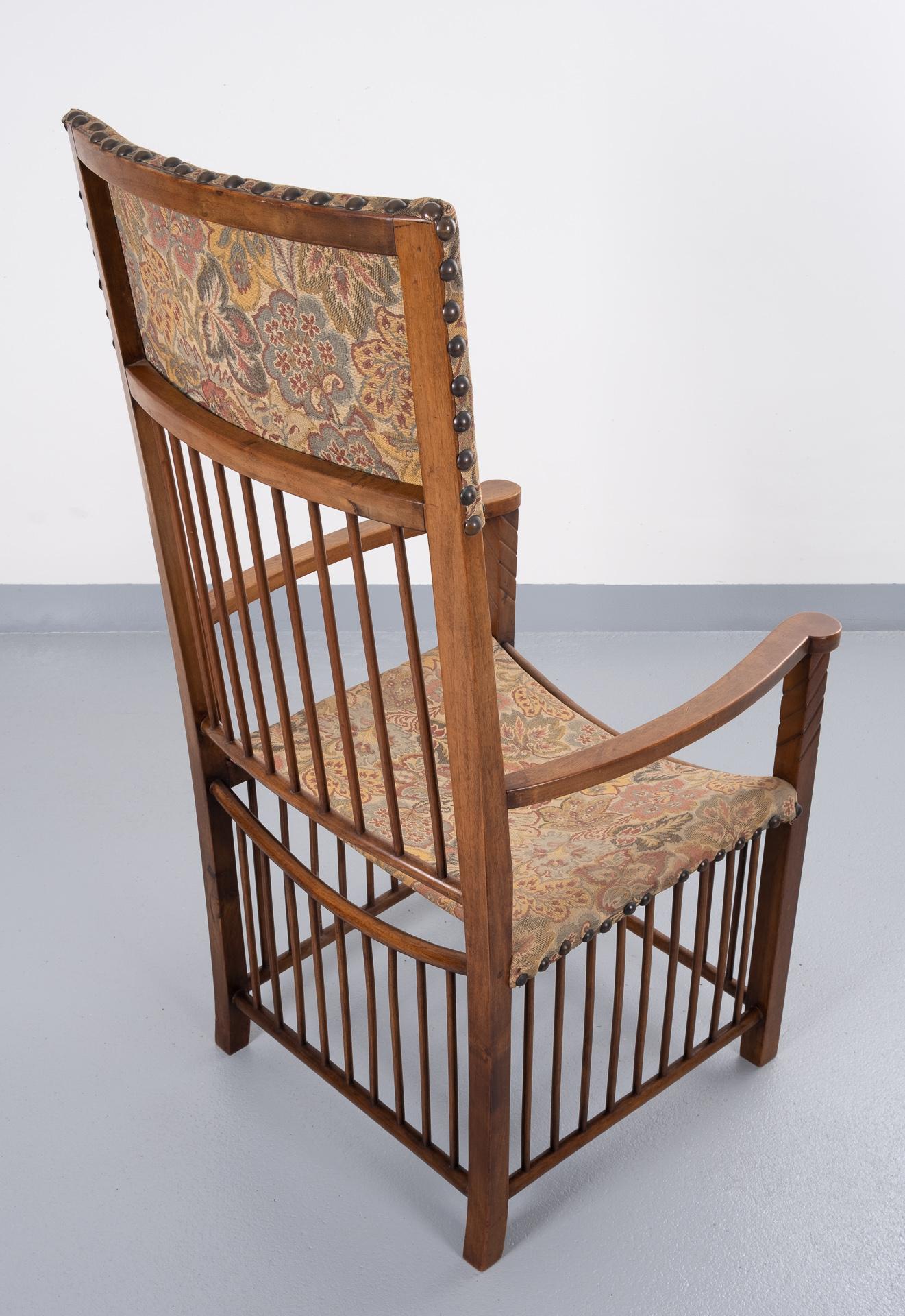 Fruitwood Arts & Crafts Armchair 