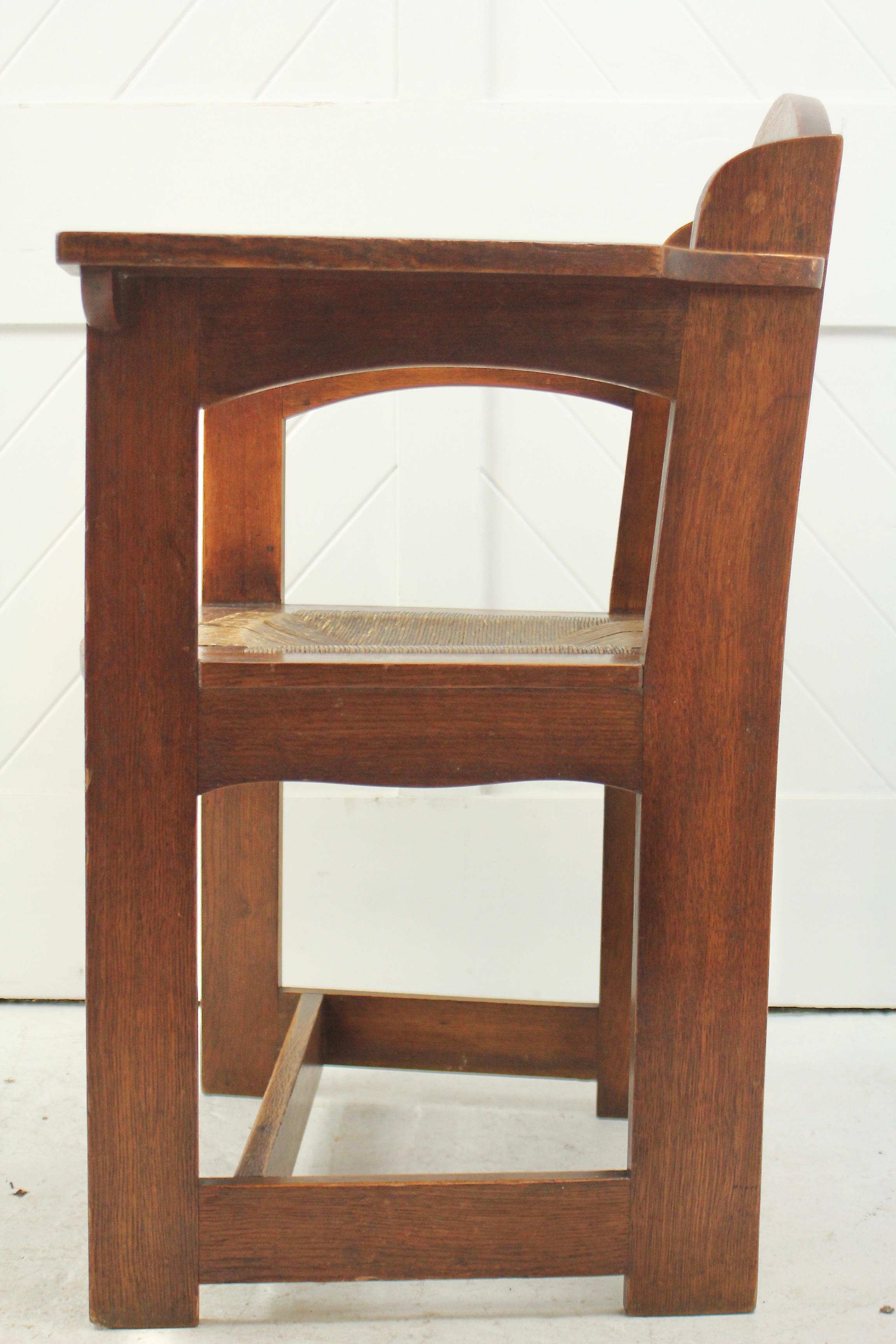 English Arts & Crafts Armchair by E G Punnett For William Birch For Sale