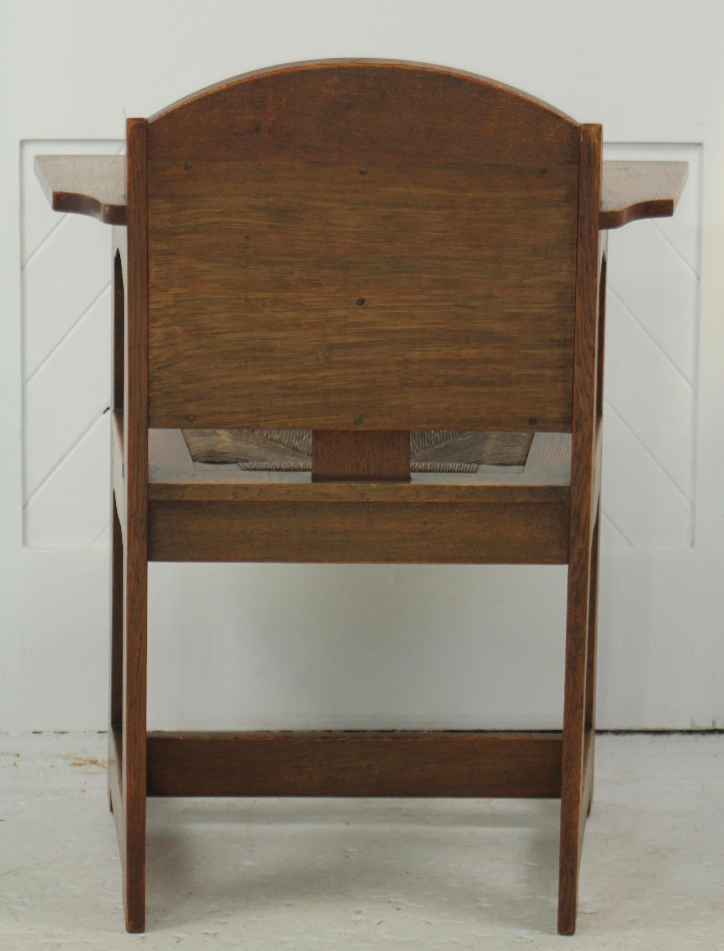 Inlay Arts & Crafts Armchair by E G Punnett For William Birch For Sale