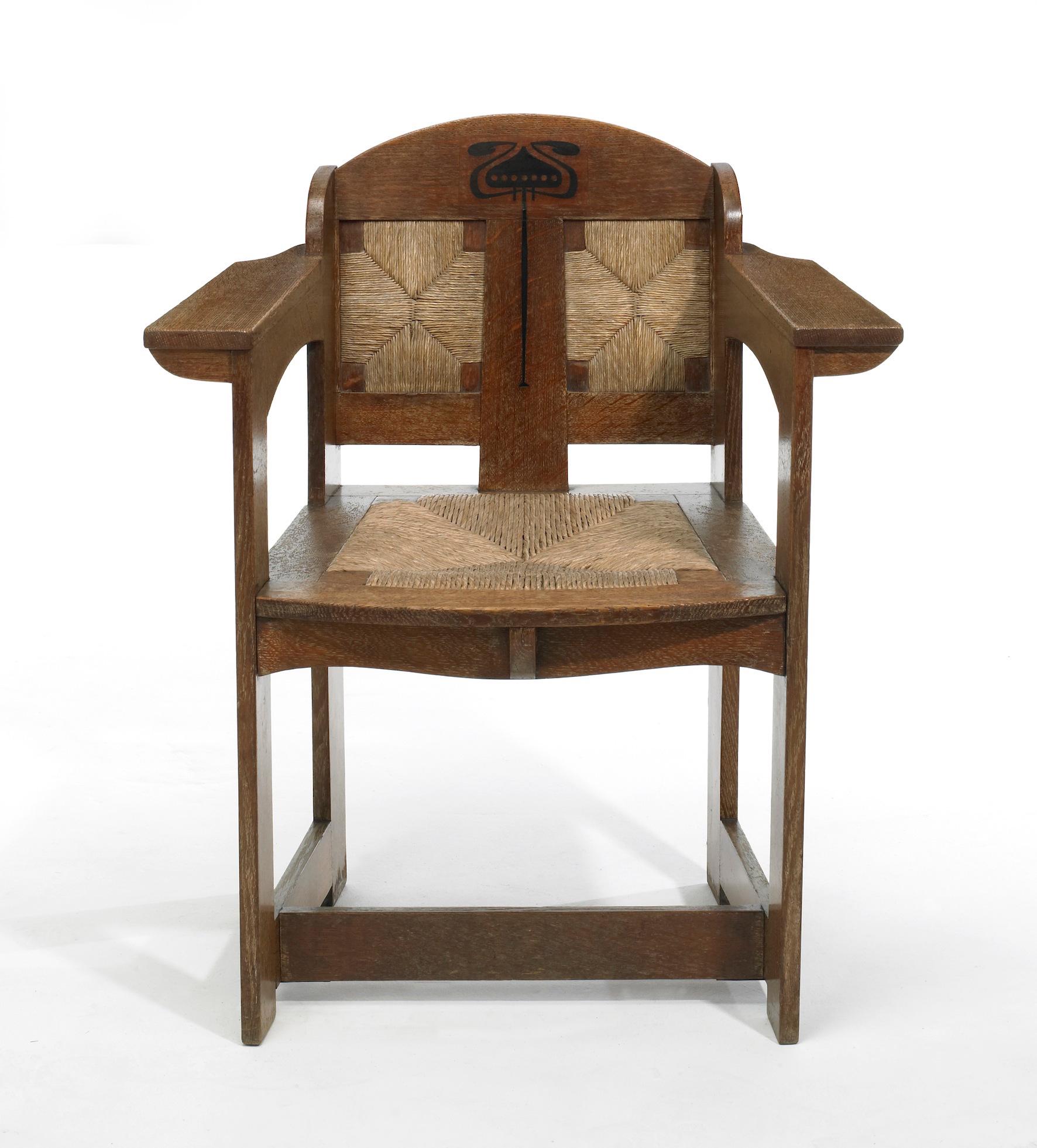 Arts & Crafts Armchair by E G Punnett For William Birch In Good Condition For Sale In Petworth, GB