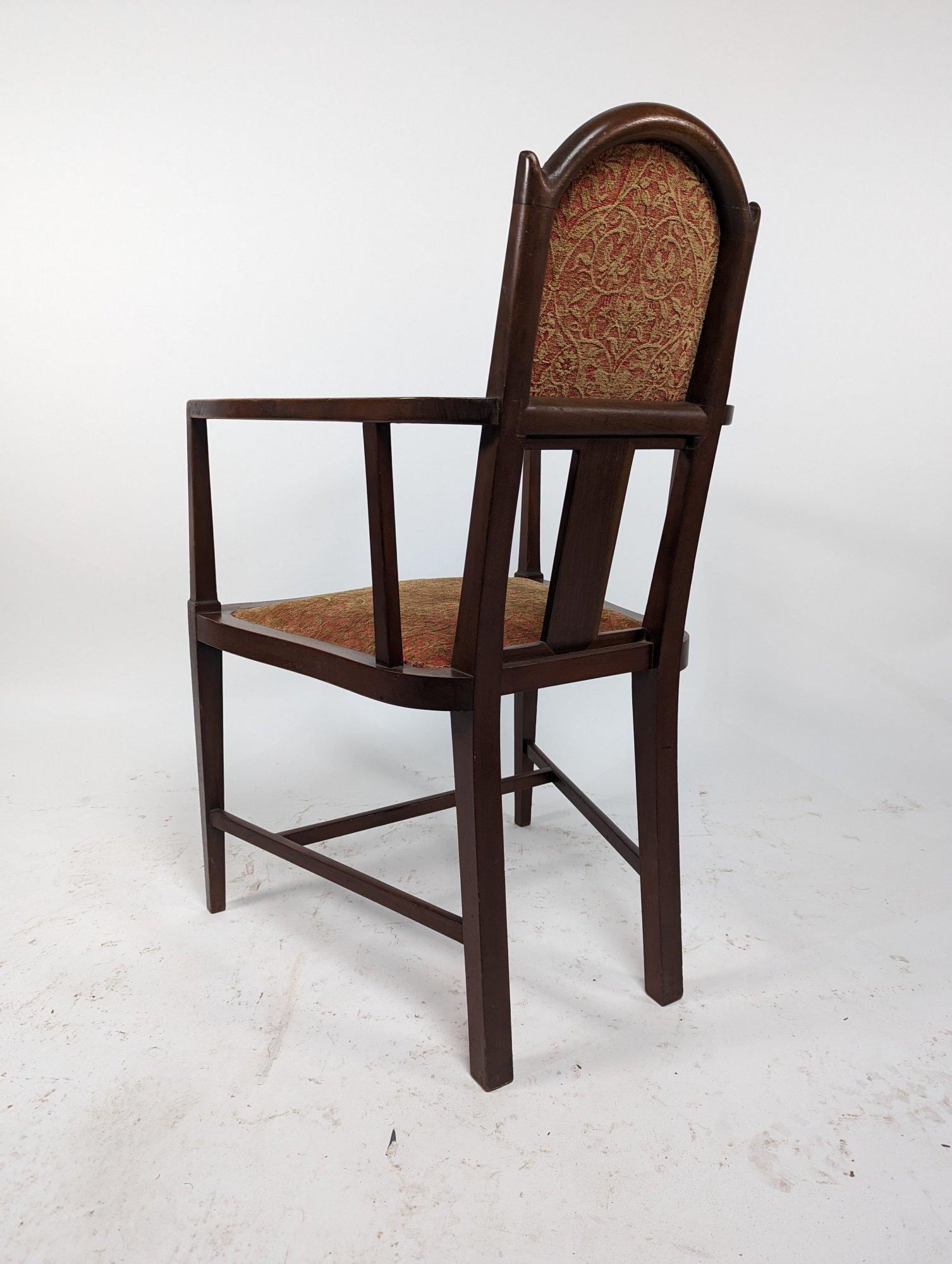 Arts and Crafts Arts & Crafts Armchair by G. M. Ellwood and J. S. Henry For Sale