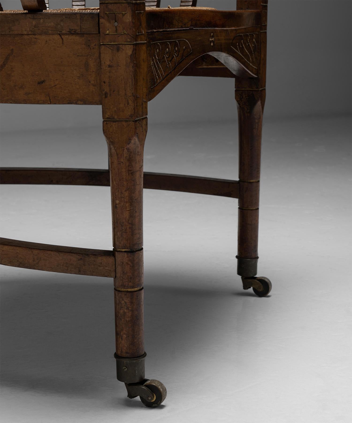 Upholstery Arts & Crafts Armchair No.2, France, Circa 1900