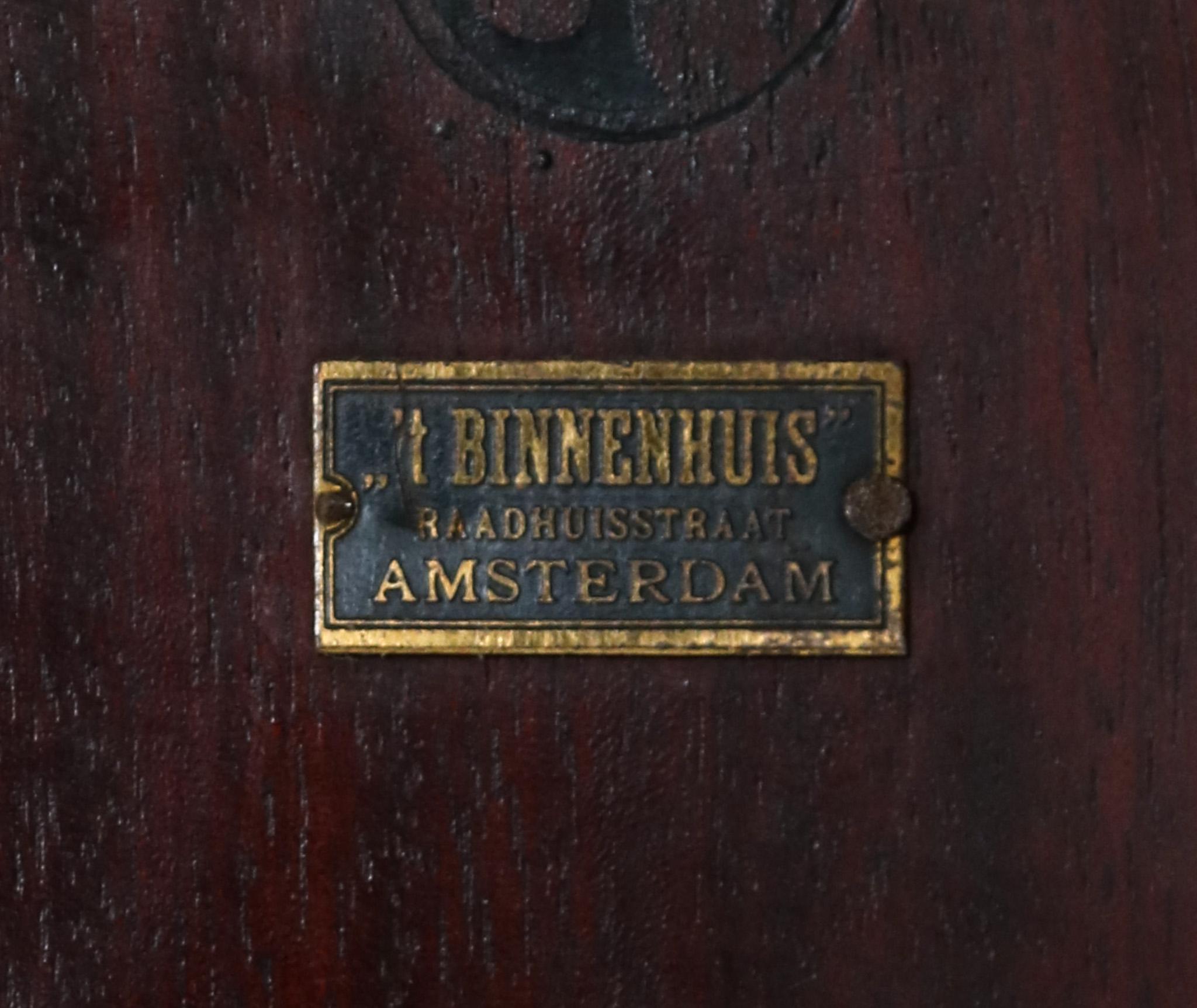  Arts & Crafts Armoire or Wardrobe by Jac. van den Bosch for 't Binnenhuis, 1910 For Sale 6