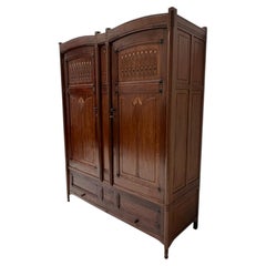 Arts & Crafts Armoire or Wardrobe by Jac. van den Bosch for 't Binnenhuis, 1910