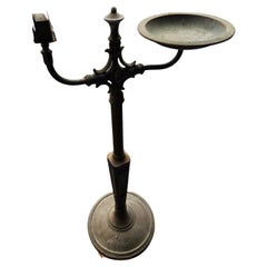 Arts & Crafts Art Deco Ash Stand Mixed Metals with Match Holder (Support pour cendres et allumettes)