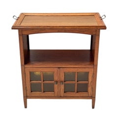 Arts & Crafts Art Nouveau Cabinet with Serving Tray, 1900s