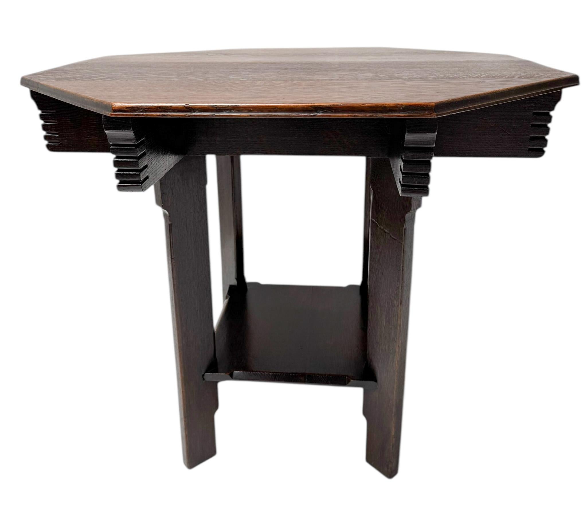 Mesa de centro Art Nouveau Arts & Crafts, 1900 en Bueno estado para la venta en Amsterdam, NL