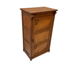 Arts & Crafts Art Nouveau One-Door Cabinet, 1900s