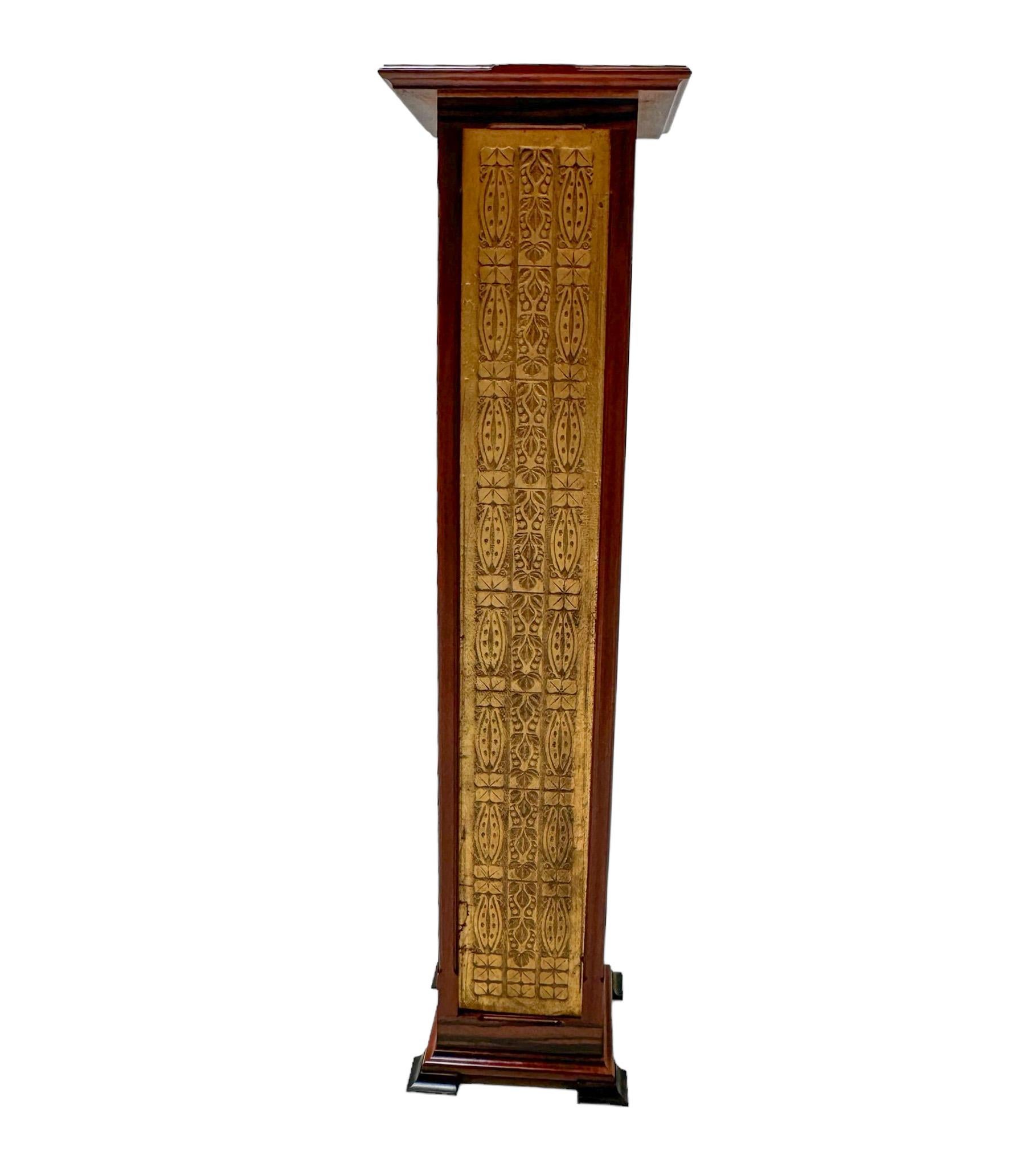 Pedestal Art Nouveau Arts & Crafts de Carel Adolph Lion Cachet, 1907 Artes y manualidades en venta