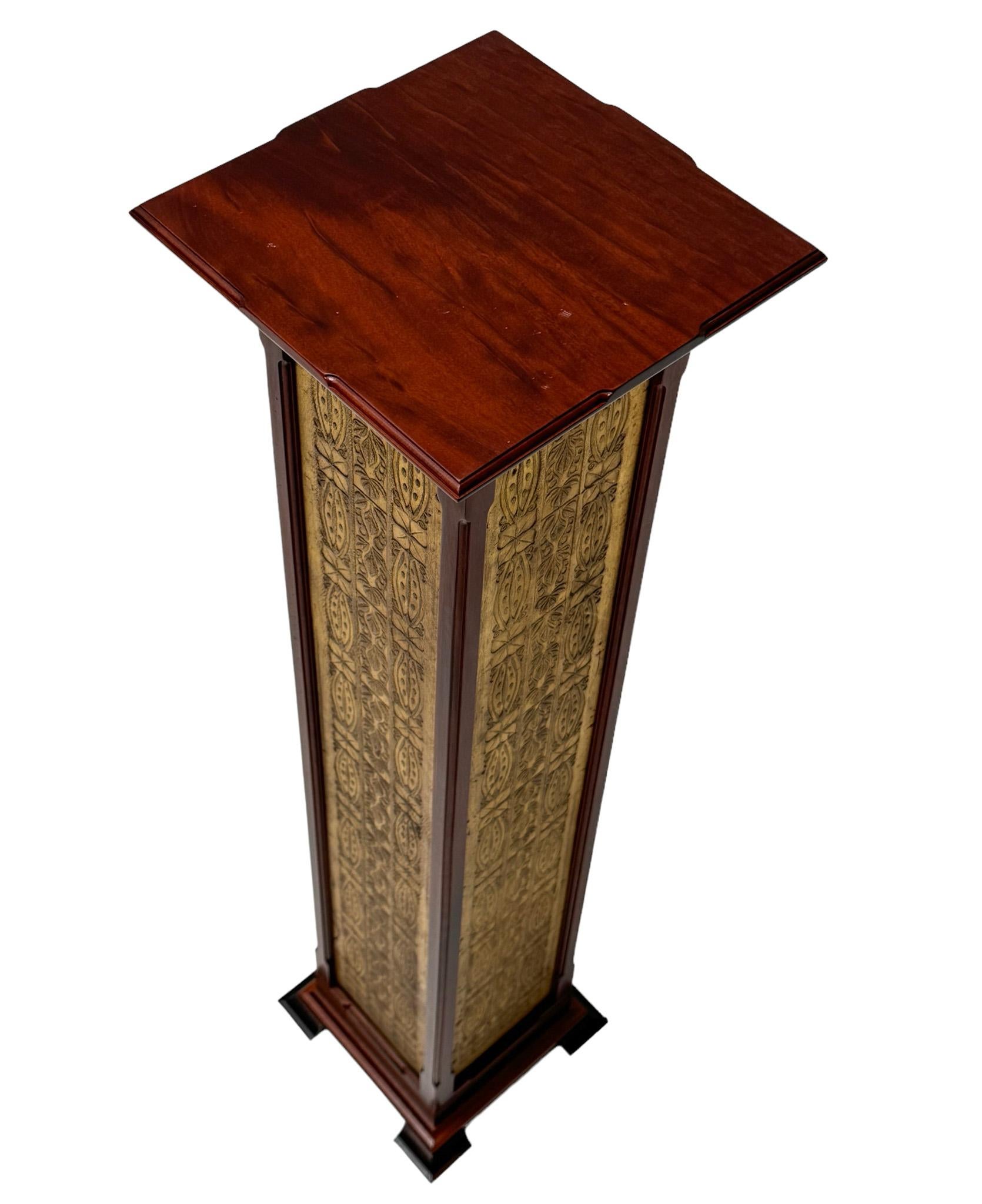 Pedestal Art Nouveau Arts & Crafts de Carel Adolph Lion Cachet, 1907 Holandés en venta