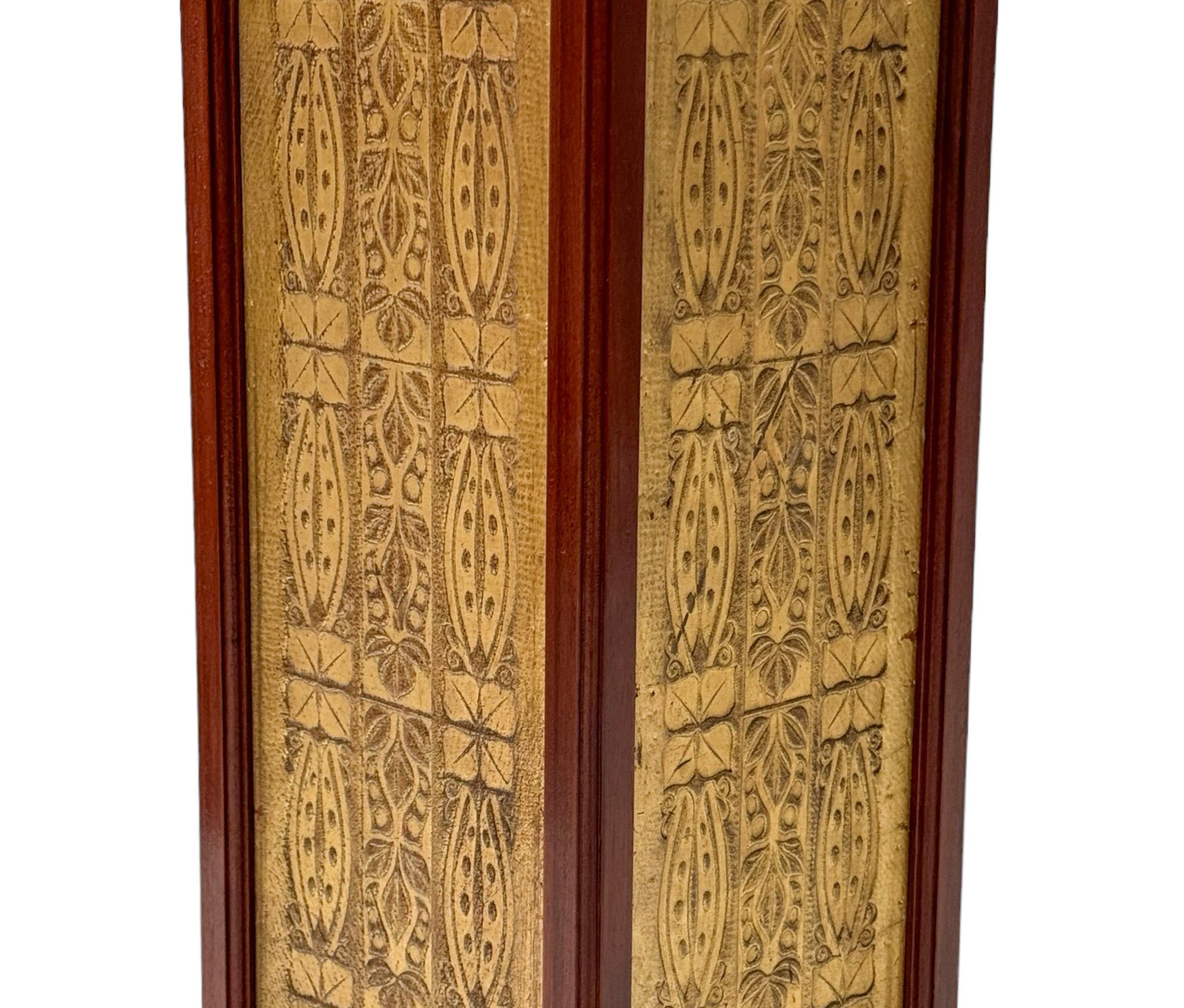 Pedestal Art Nouveau Arts & Crafts de Carel Adolph Lion Cachet, 1907 Cuero en venta