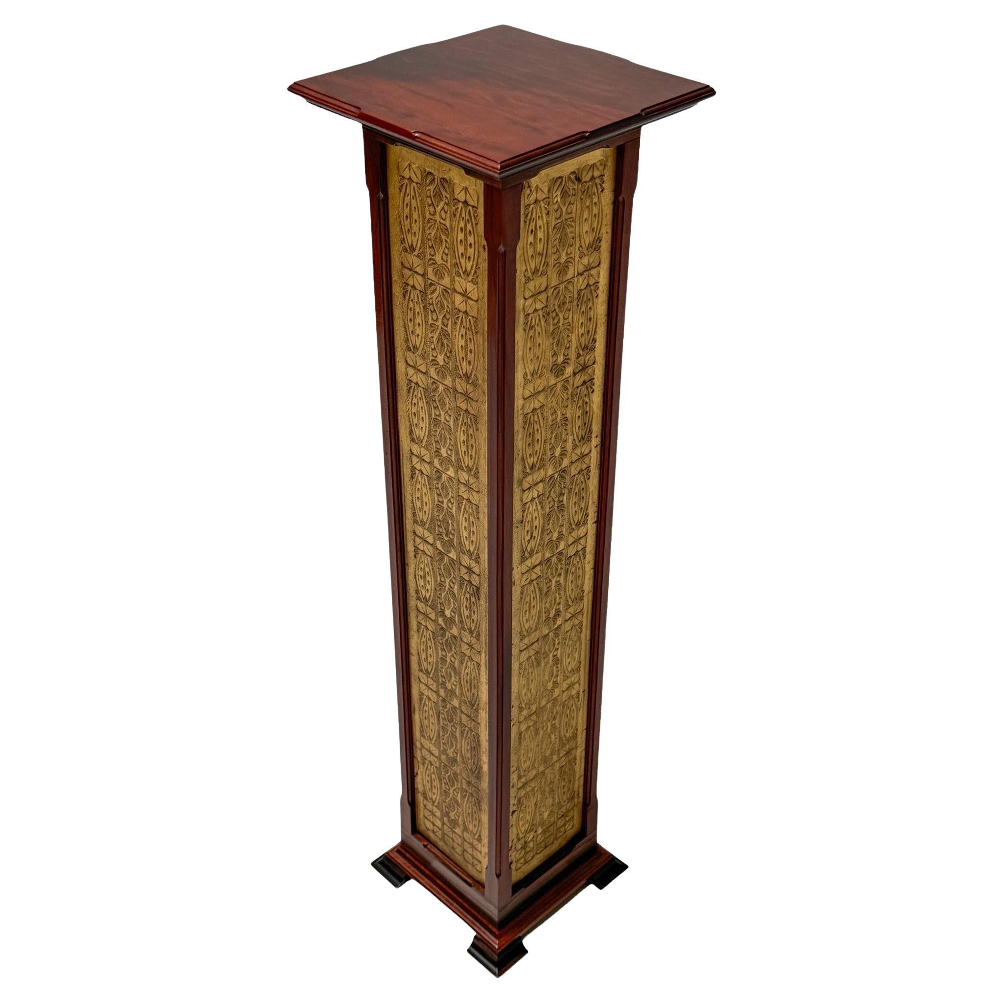 Pedestal Art Nouveau Arts & Crafts de Carel Adolph Lion Cachet, 1907